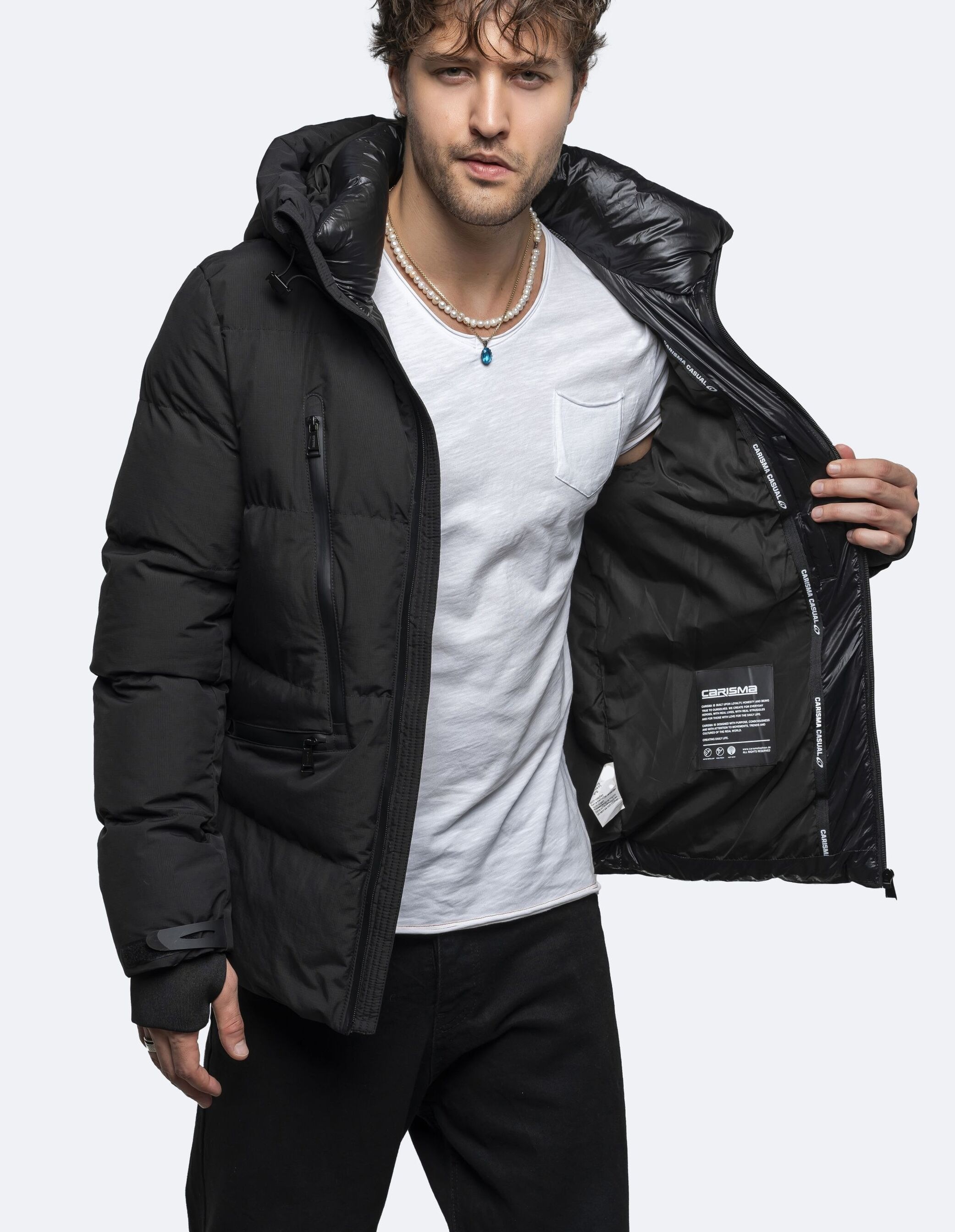 CARISMA Winterjacke »Puffer« mit Kapuze mit Daumenlöchern