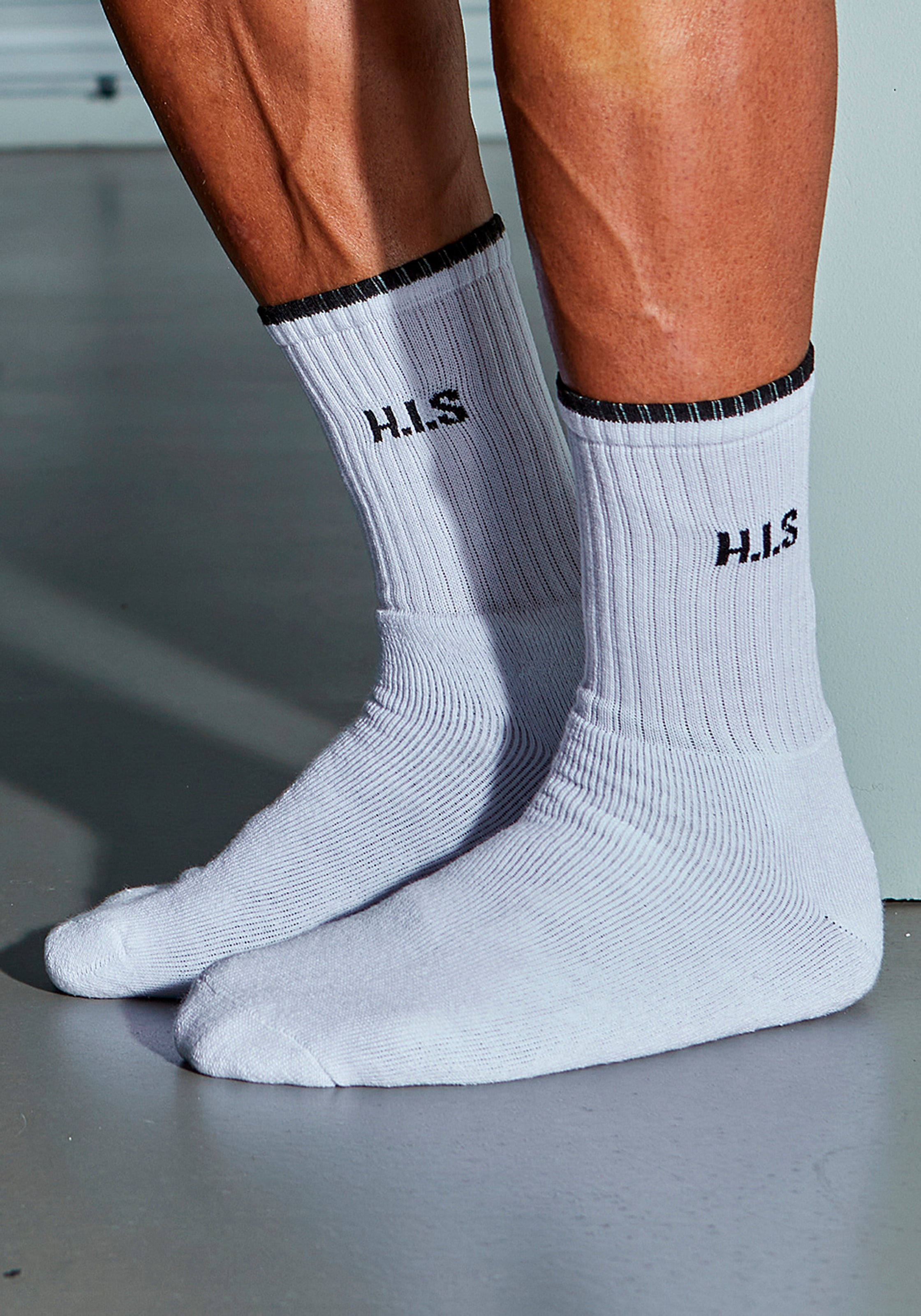 H.I.S Sportsocken, (Packung, 6 Paar), mit Frottee & verstärkten Belastungszonen