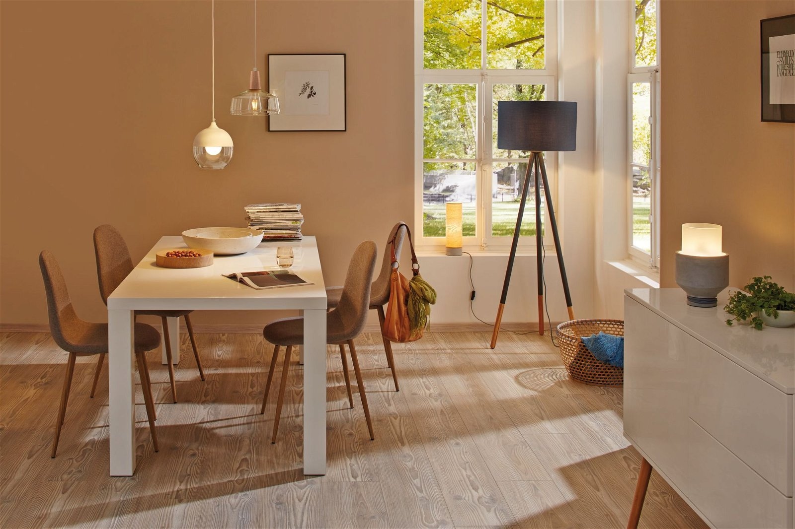 Paulmann Tischleuchte »Neordic Skadi max.1x20W E14 Grau 230V Holz/Beton«, 1 flammig, Leuchtmittel E14 | ohne Leuchtmittel