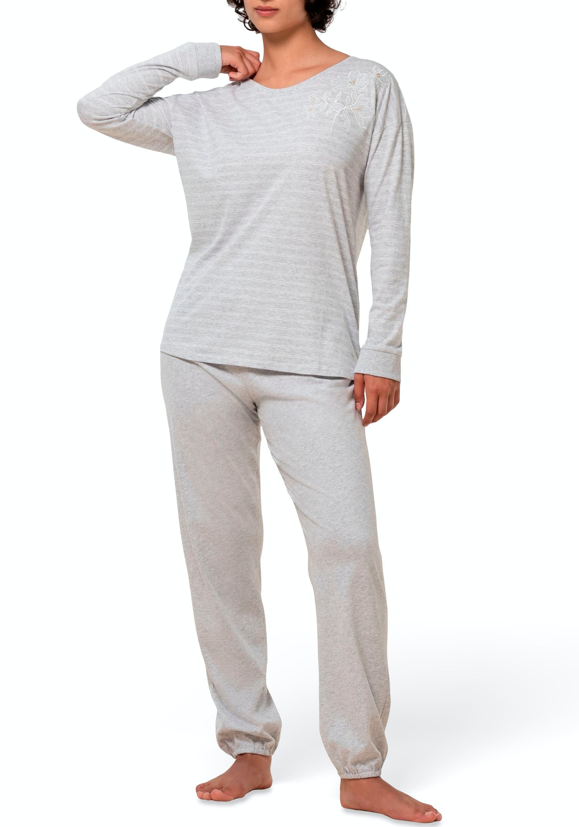 Triumph Pyjama, tlg.), bei (2 ♕ Damen-Schlafanzug, gestreift