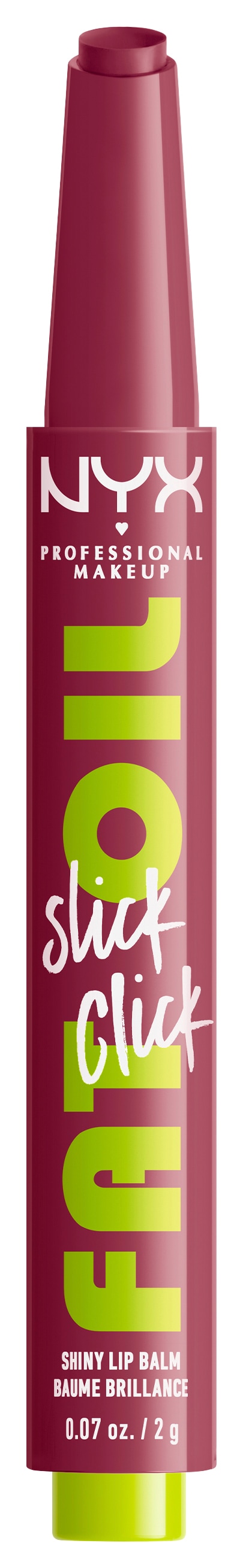 NYX PROFESSIONAL MAKEUP Lippenstift »FAT OIL SLICK CLICK« leichter, aufbaubarer, pigmentierter Lip Balm