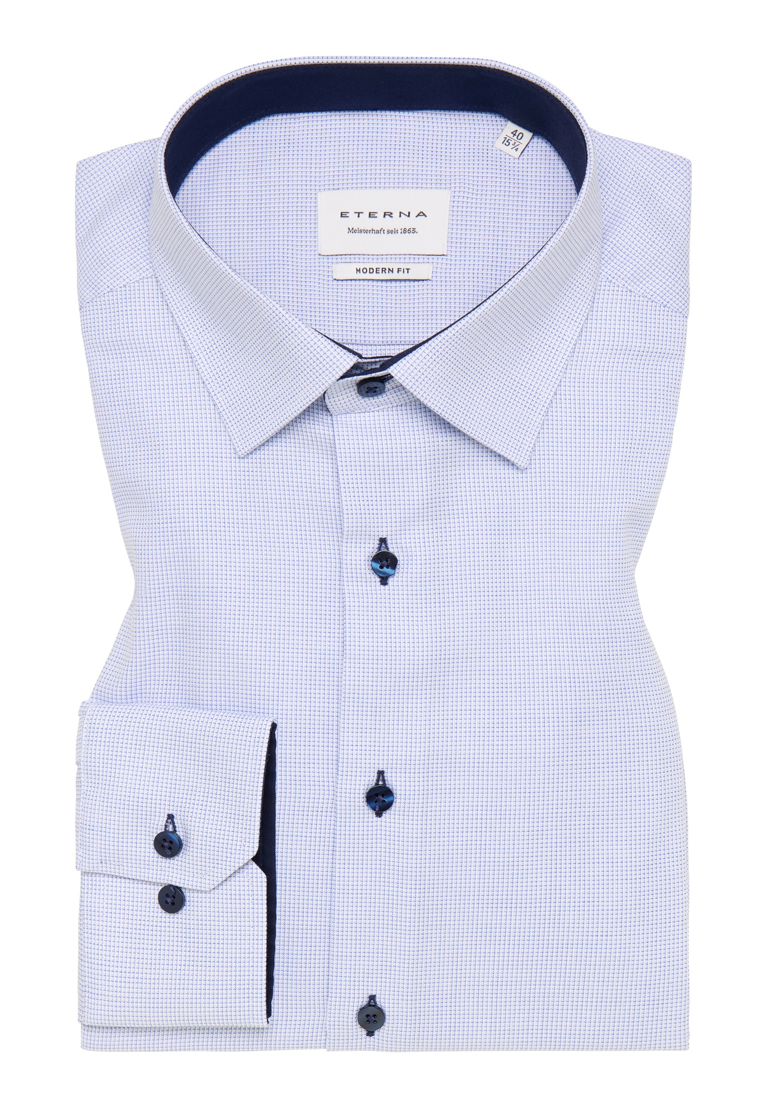 Eterna Langarmhemd »MODERN FIT«, NON IRON (bügelfrei)