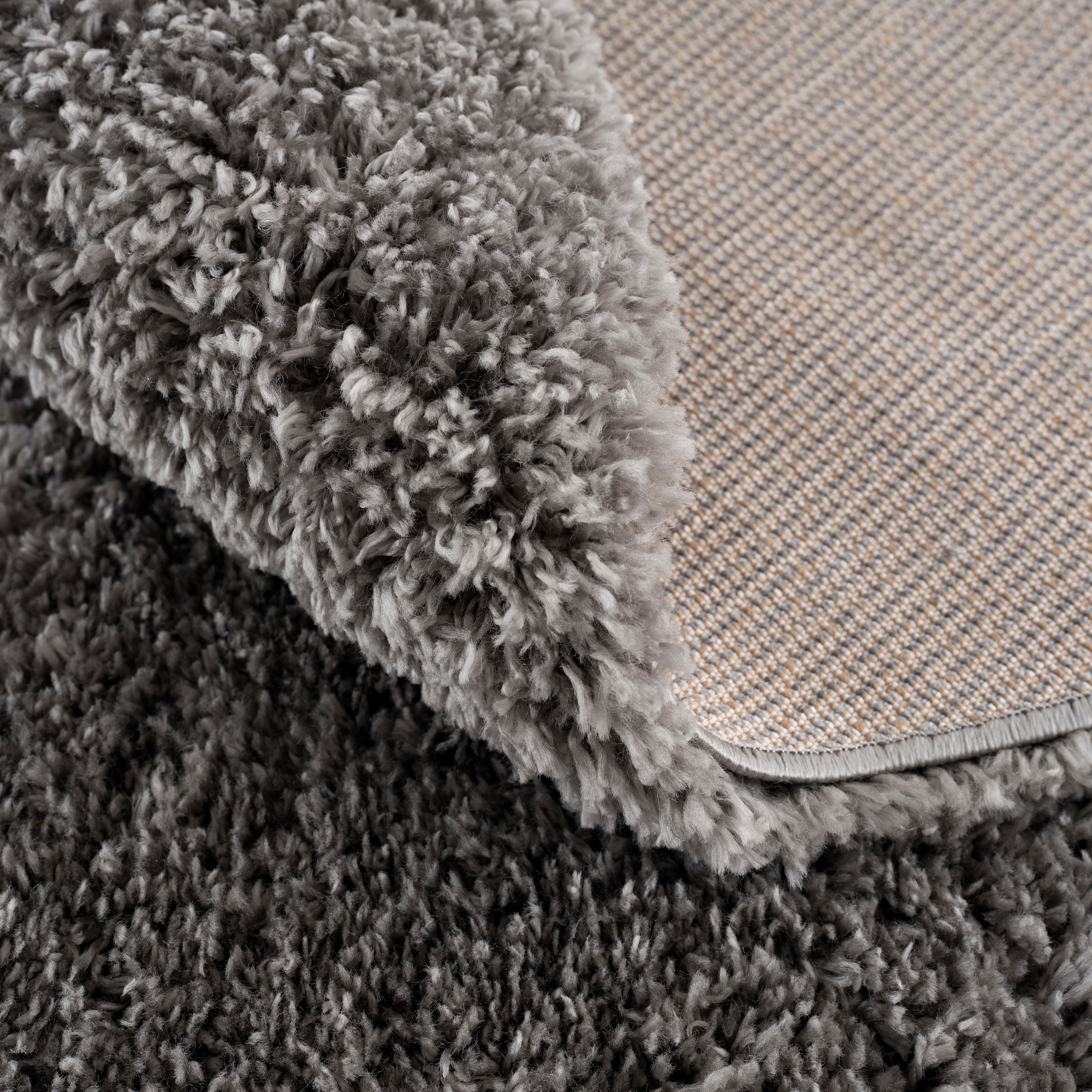 Sanat Hochflor-Teppich »Porto«, rund, 45 mm Höhe, Wohnzimmer, Langflor, Shaggy Teppich