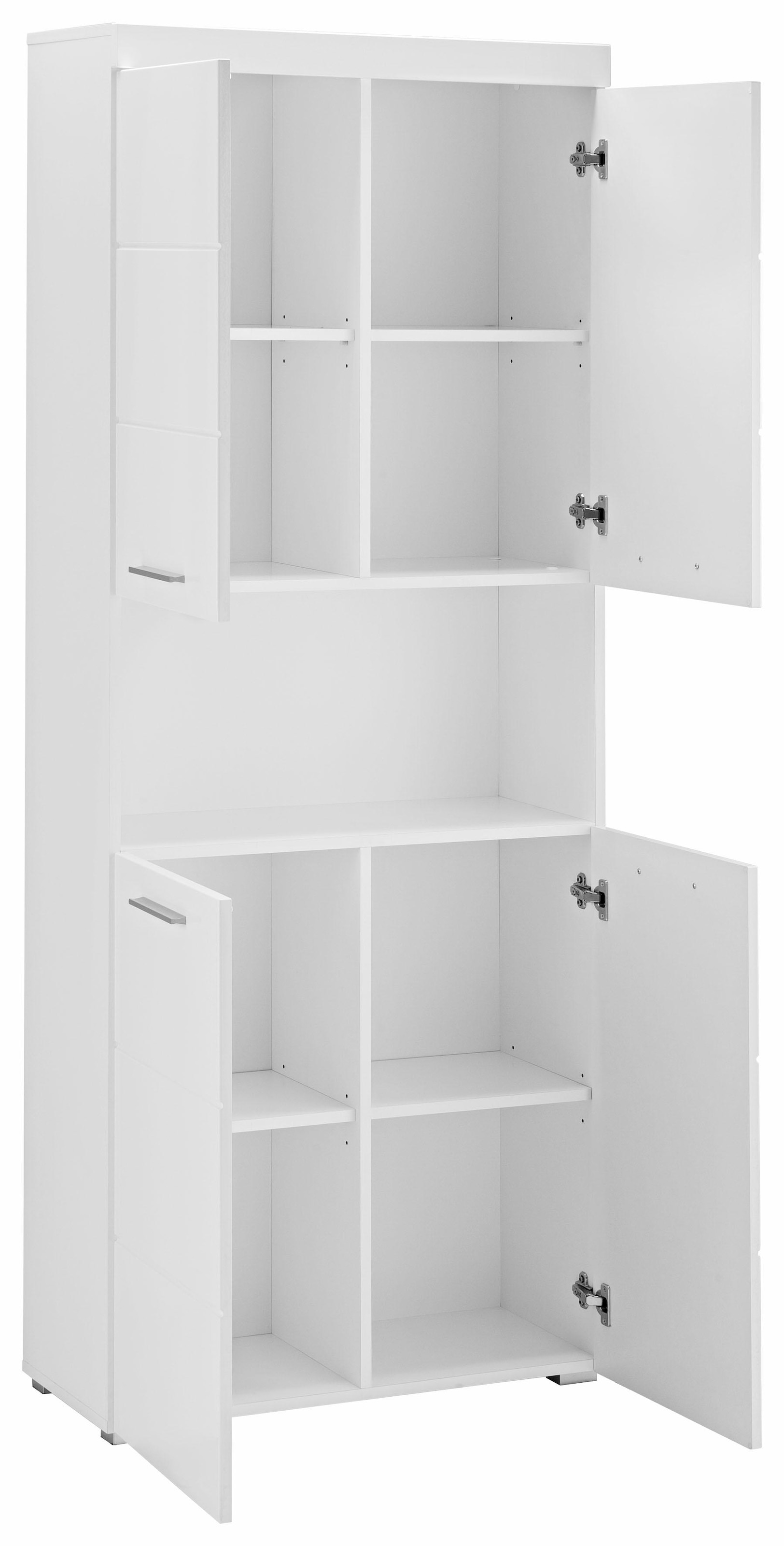 INOSIGN Hochschrank »Avena«, Badezimmerhochschrank mit offenem Fach, 4 Türen und 4 Einlegeböden