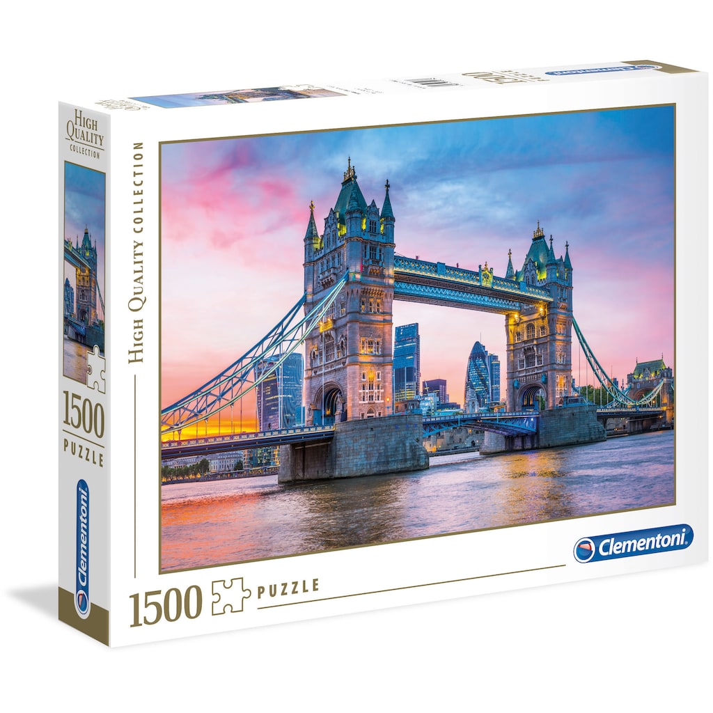 Clementoni® Puzzle »High Quality Collection, Sonnenuntergang über der Tower Bridge«