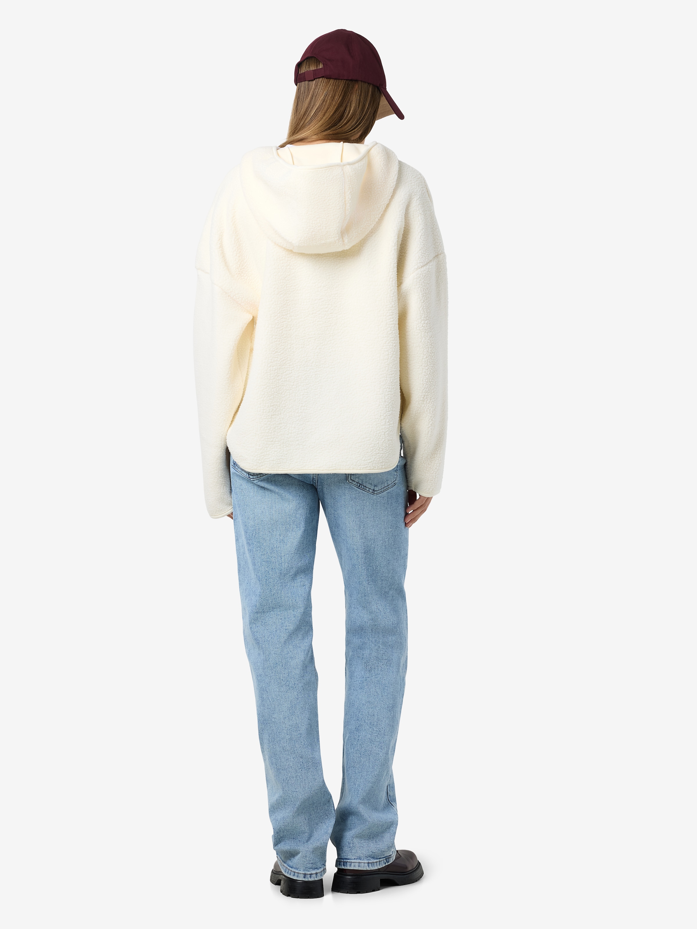 Noisy may Fleecepullover »NMCOZY L/S HALFWAY ZIP SWEATER JRS NOOS«