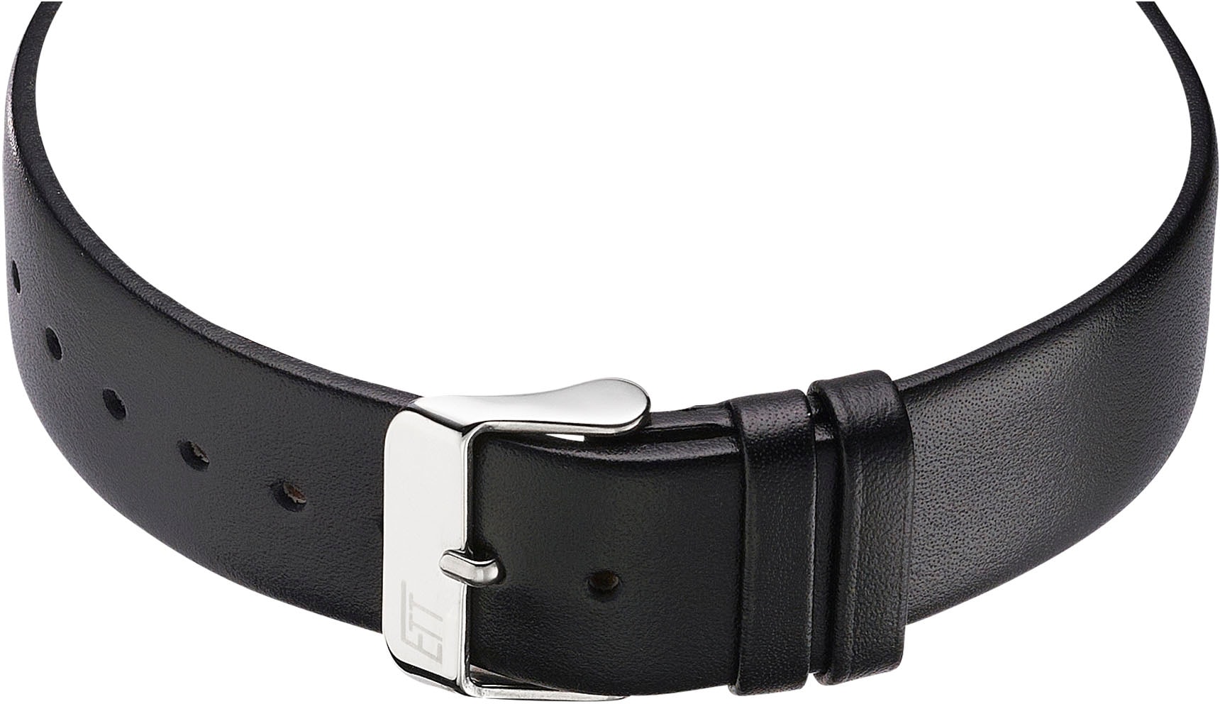 ETT Funkuhr »Station Watch«, Armbanduhr, Herrenuhr, Datum, Solar, Lederarmband