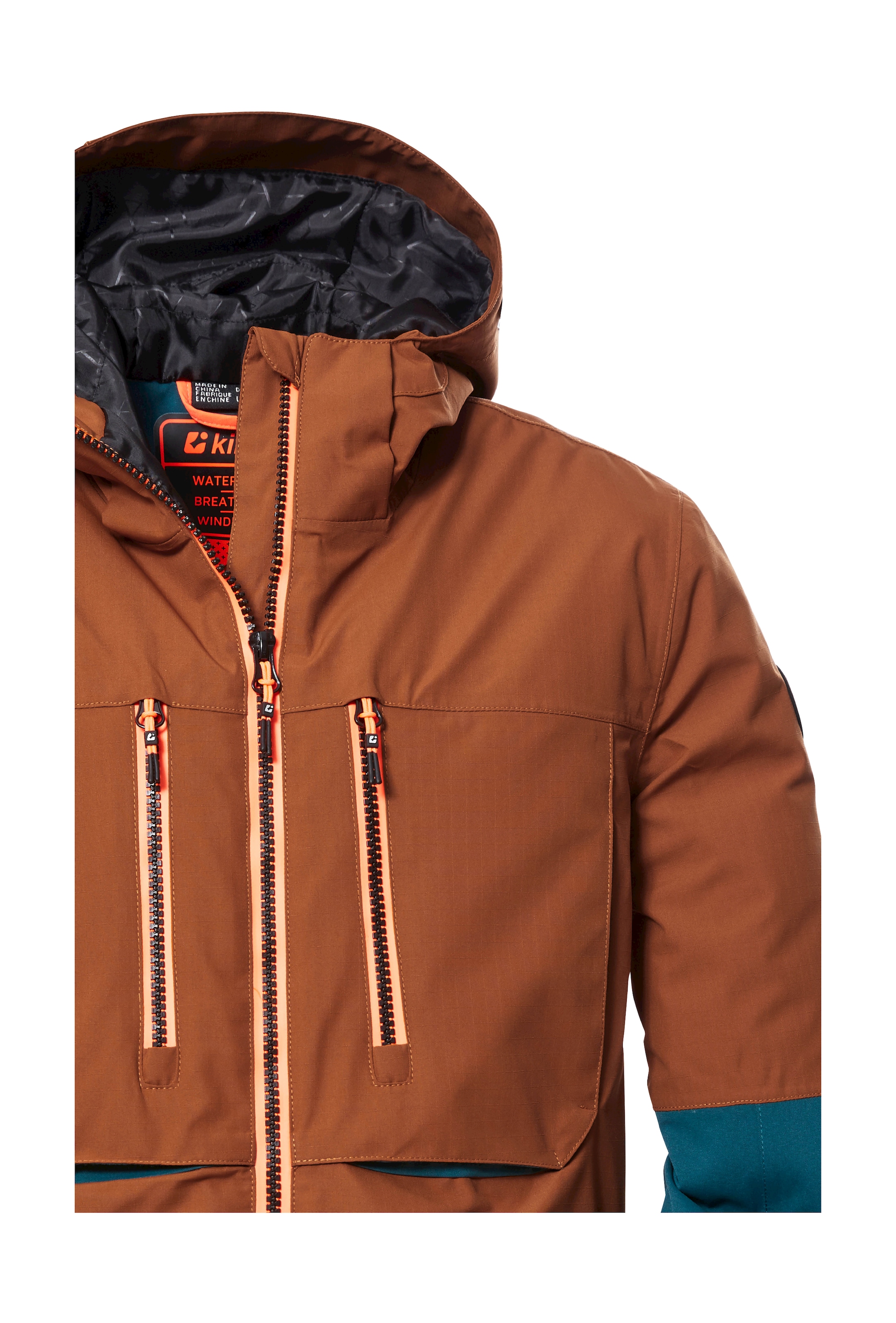 Killtec Skijacke »KSW 127 BYS SKI JCKT«, Wasserdichte, atmungsaktive Kinderjacke mit verstellbarer Kapuze
