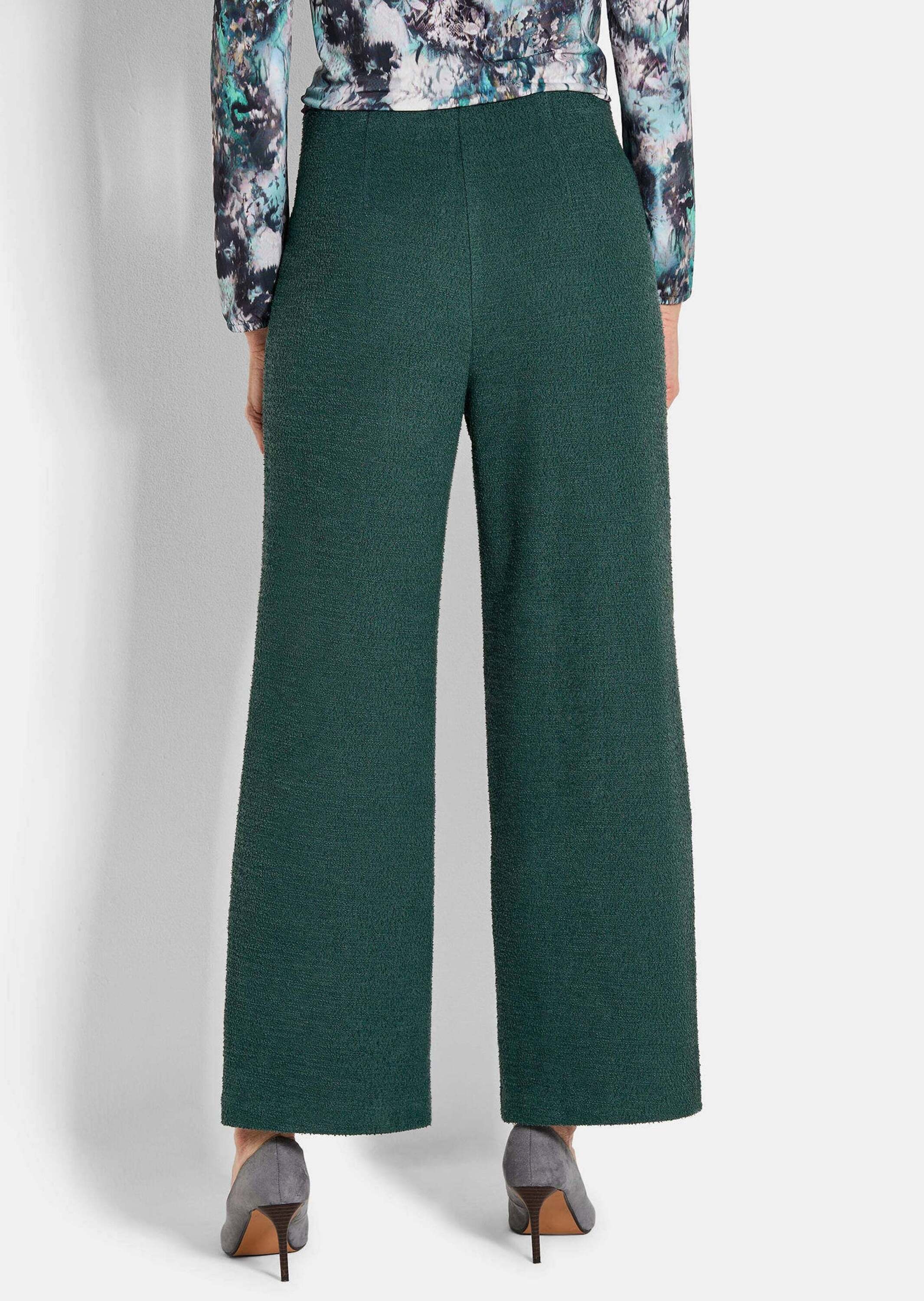 GOLDNER Schlupfhose »Kurzgröße Elegante Palazzohose VERA in Bouclé«