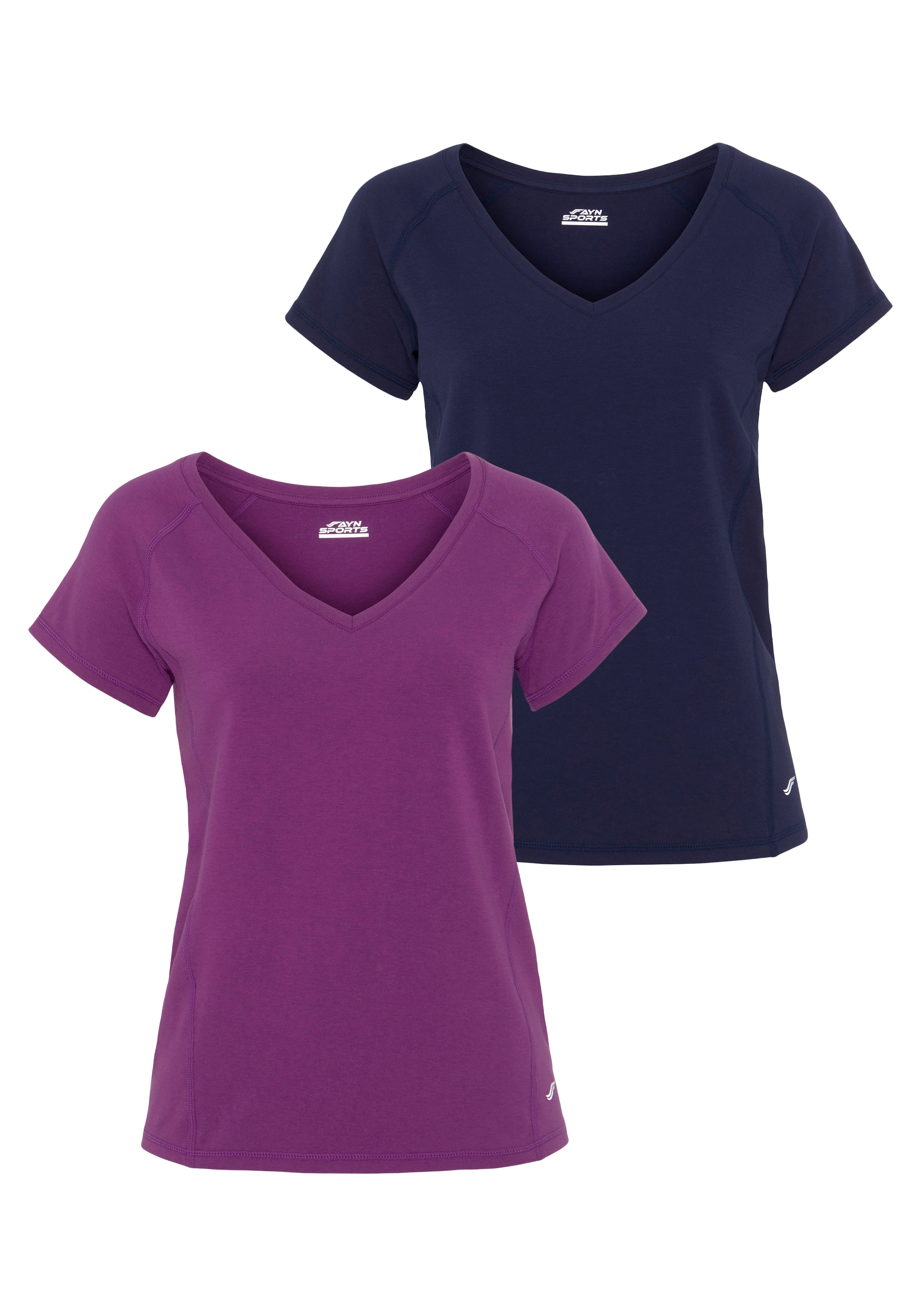 2er-Pack) »Double Essential«, T-Shirt FAYN bei 2 Pack ♕ SPORTS (Packung, tlg.,