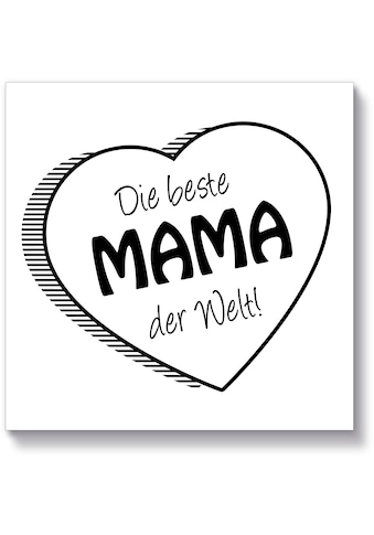 Holzbild »Die beste Mama der Welt«, (1 St.)