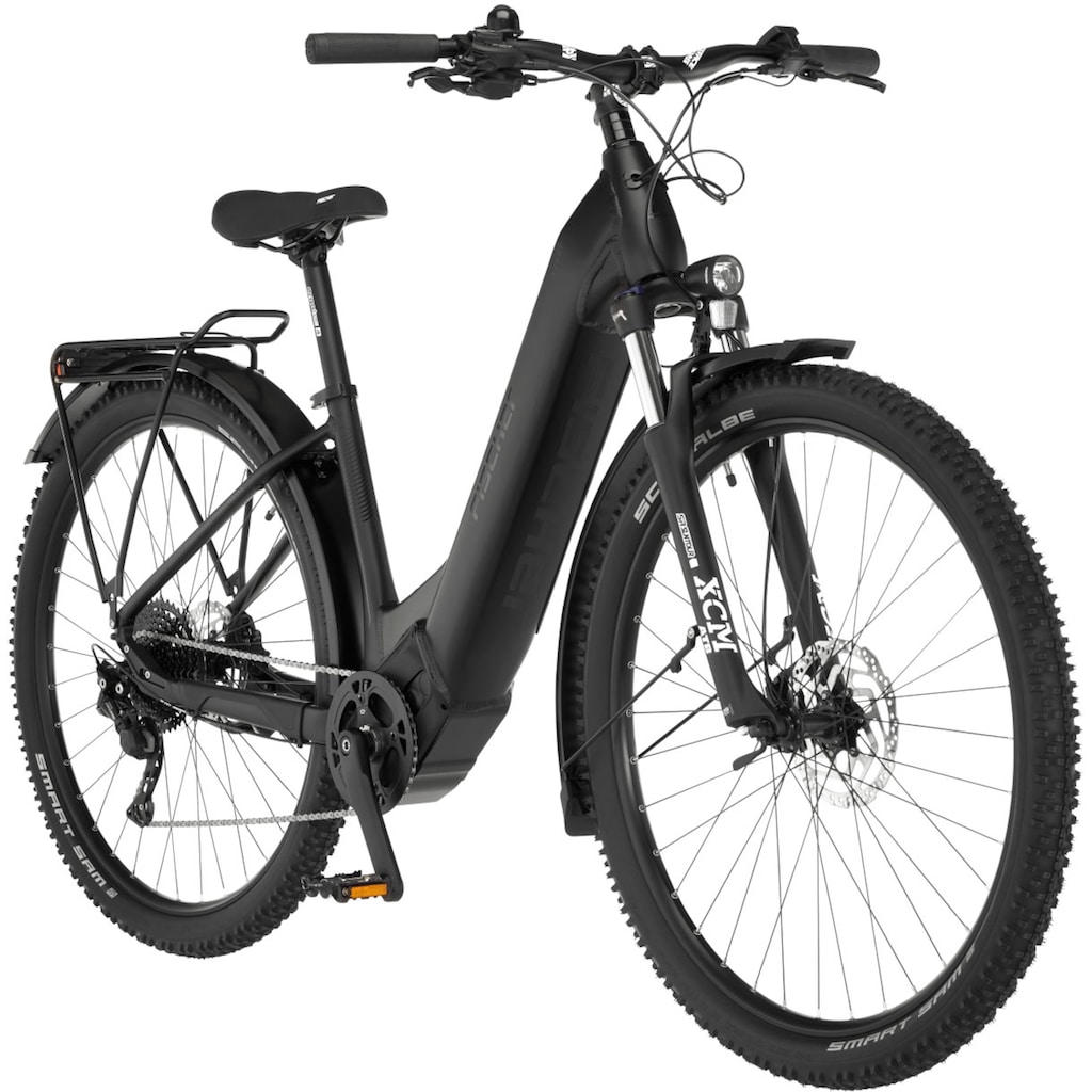 FISCHER Fahrrad E-Bike »TERRA 8.0i 43«, 10 Gang, Shimano, Deore, Mittelmotor 250 W, (mit Fahrradschloss)