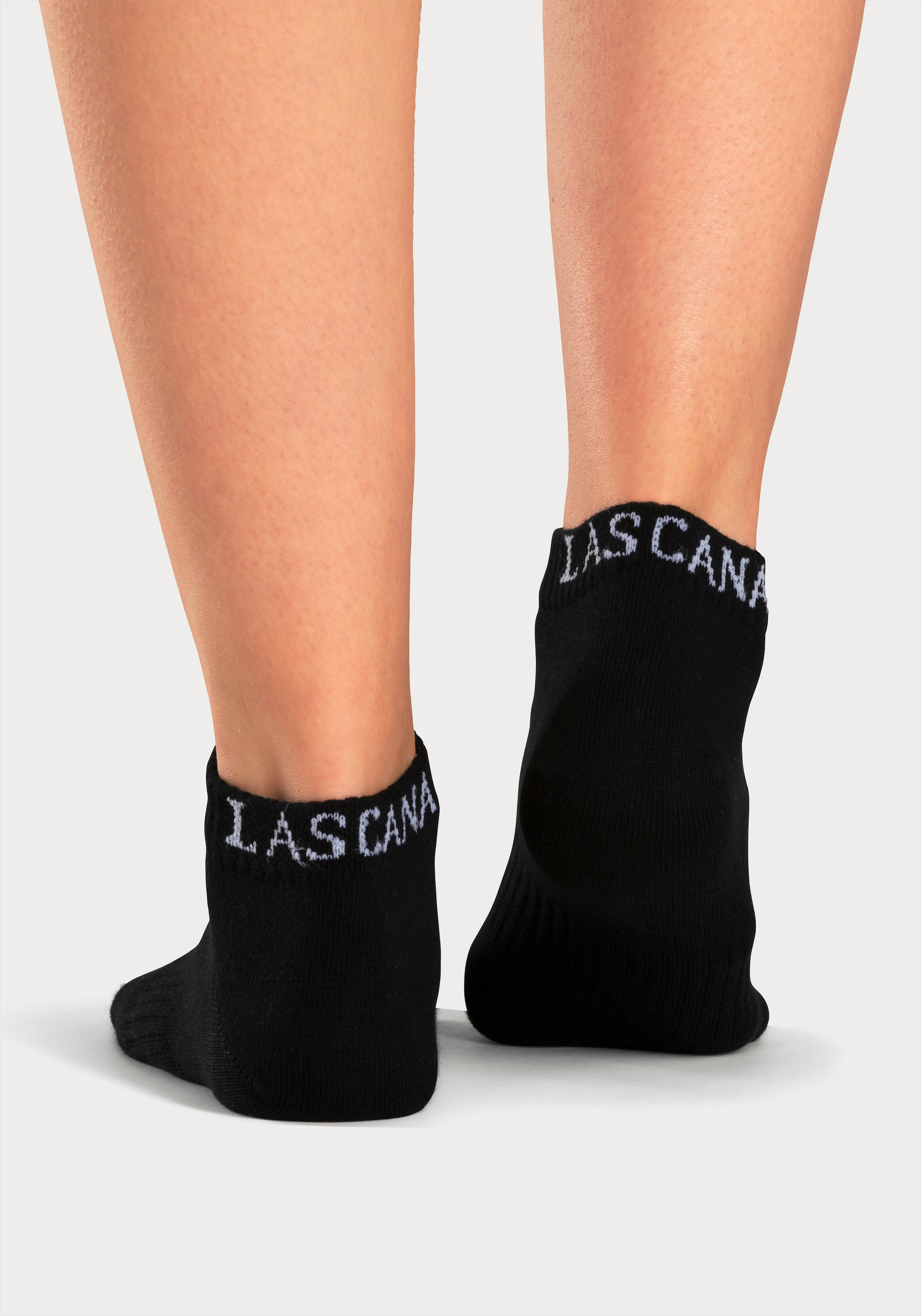 LASCANA Marken Logo (Set, Sneakersocken, mit 6 bei ACTIVE eingestricktem Paar), ♕