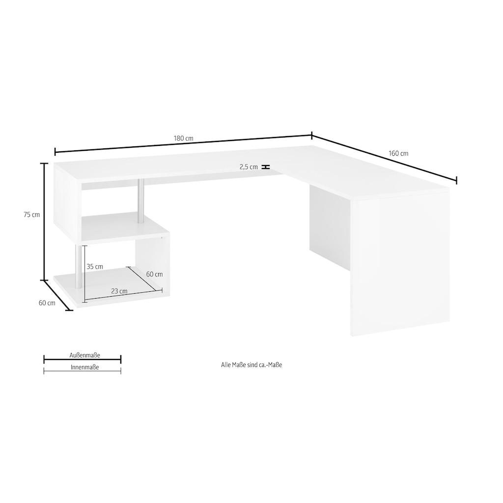 INOSIGN Eckschreibtisch »Esse«