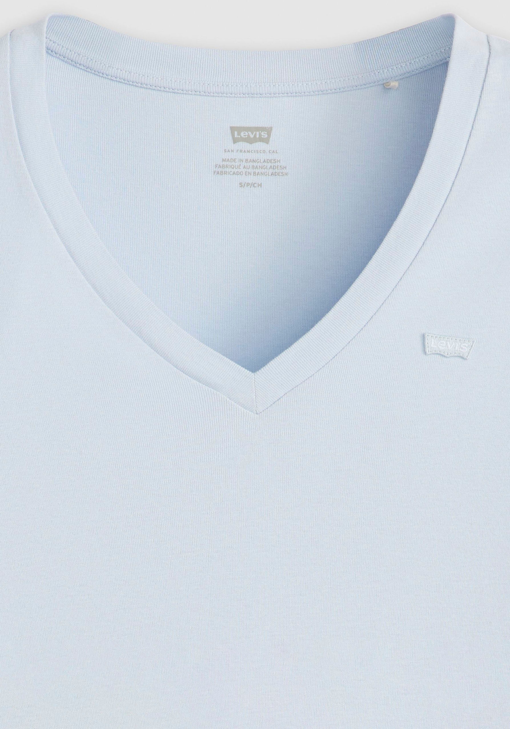 Levi's® Langarmshirt »ESSENTIAL HM LS VNECK«, mit Logo Stickerei