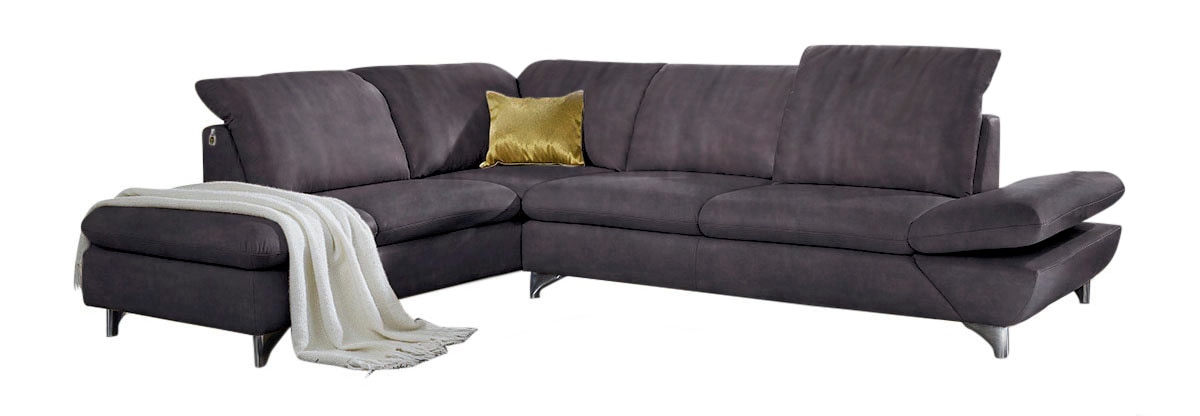 W.SCHILLIG »Taoo, elegant und zeitlos, bequem, L-Form« mit Sitziefenverstellung & Kopfteilverstellung