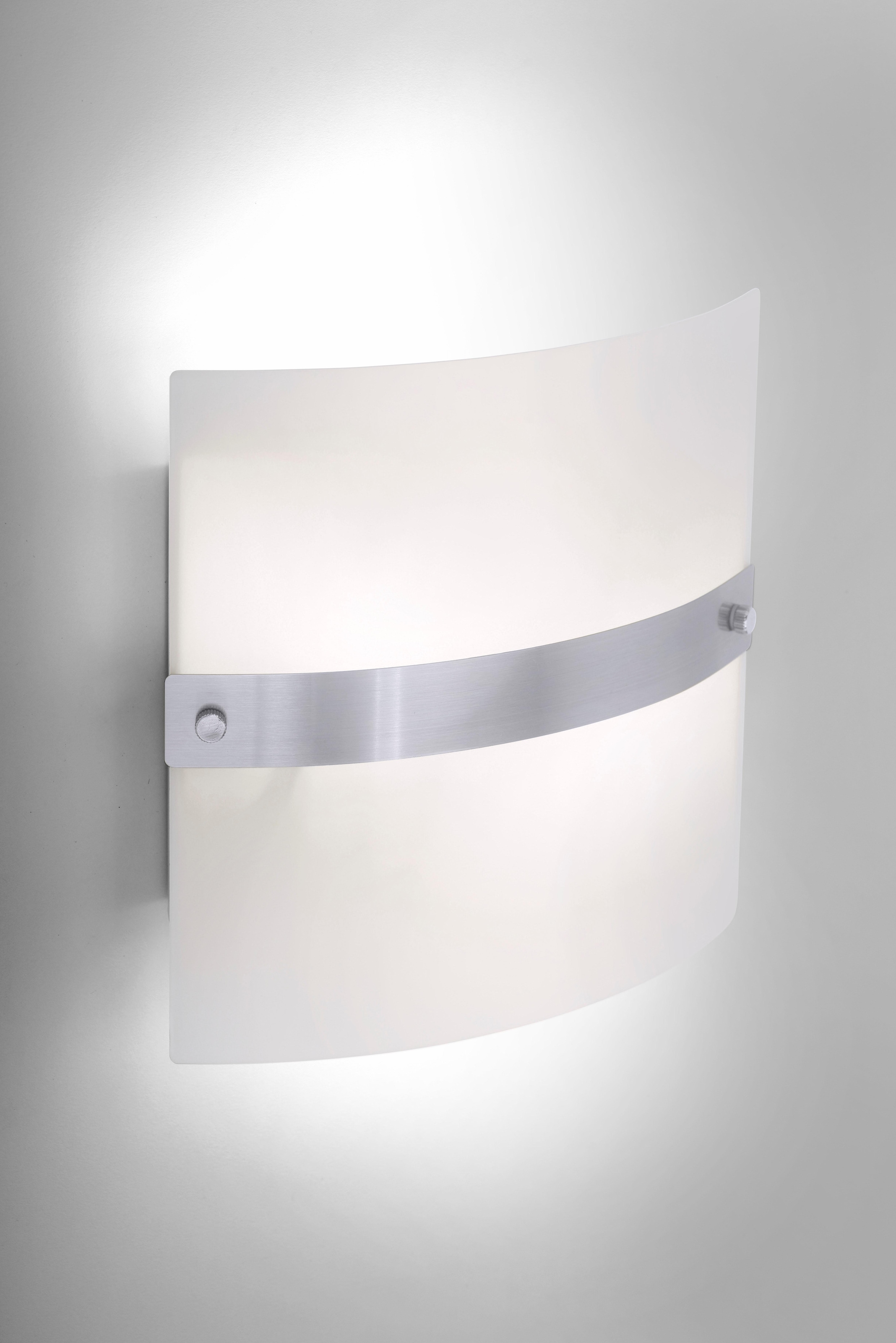 Paul Neuhaus Wandleuchte »SQUARE«, 2 flammig, Leuchtmittel E14 | ohne Leuchtmittel, Wandleuchte mit opal- mattem Glas, ohne Leuchtmittel, E14- Fassung