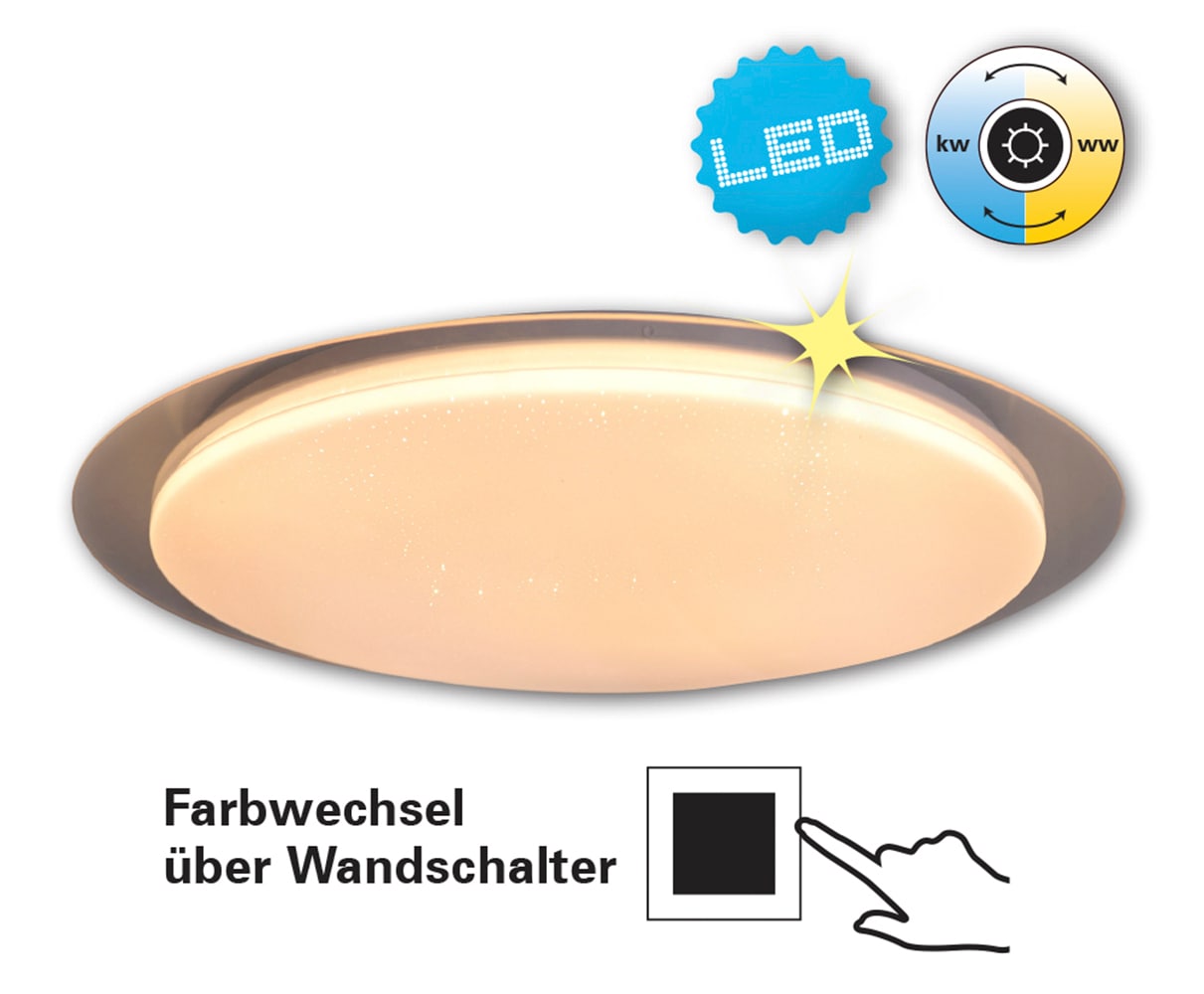 LED Deckenleuchte »Locarno«, 1 flammig, Leuchtmittel LED-Modul | LED fest integriert,...