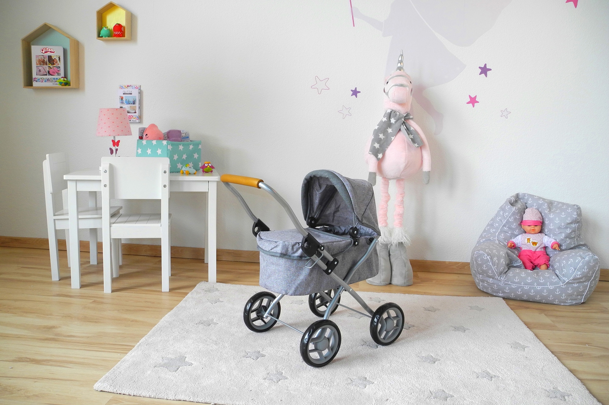 Knorrtoys® Puppenwagen »Mini Lili - Stone Brown«