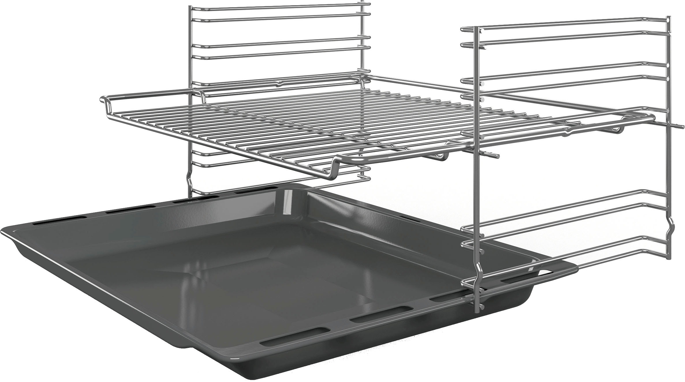 BOSCH Backofen-Set »HBF133BR0«, mit Teleskopauszug nachrüstbar, ecoClean Direct