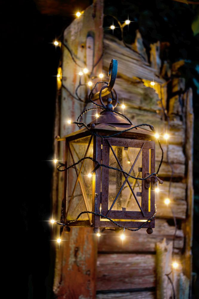 KONSTSMIDE LED-Lichterkette »Weihnachtsdeko aussen«, gefrostet, 200 warm weiße Dioden