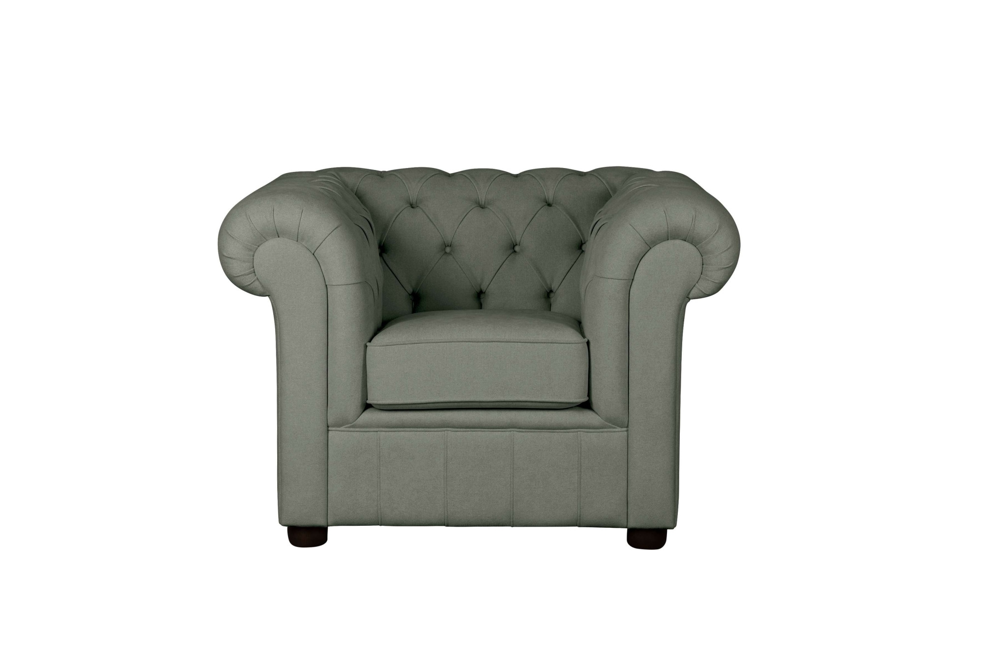 Home affaire Sessel »CHARENTE, Chesterfield, Wellenfederung, Maße B/T/H: 105/89/74 cm«, mit edler Knopfheftung und typischen Armlehnen