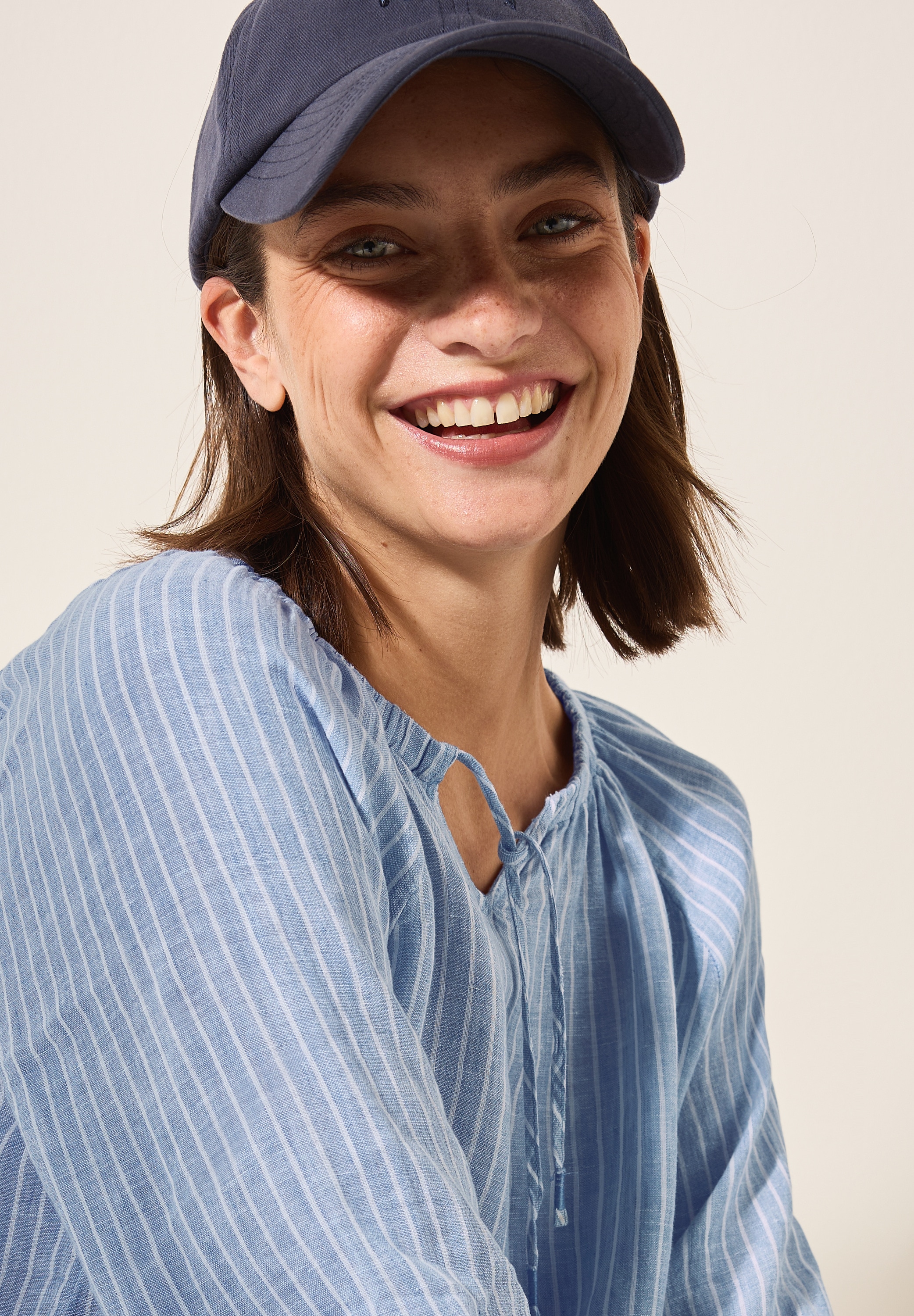 Cecil Shirtbluse, 3/4-Arm in Streifen-Optik