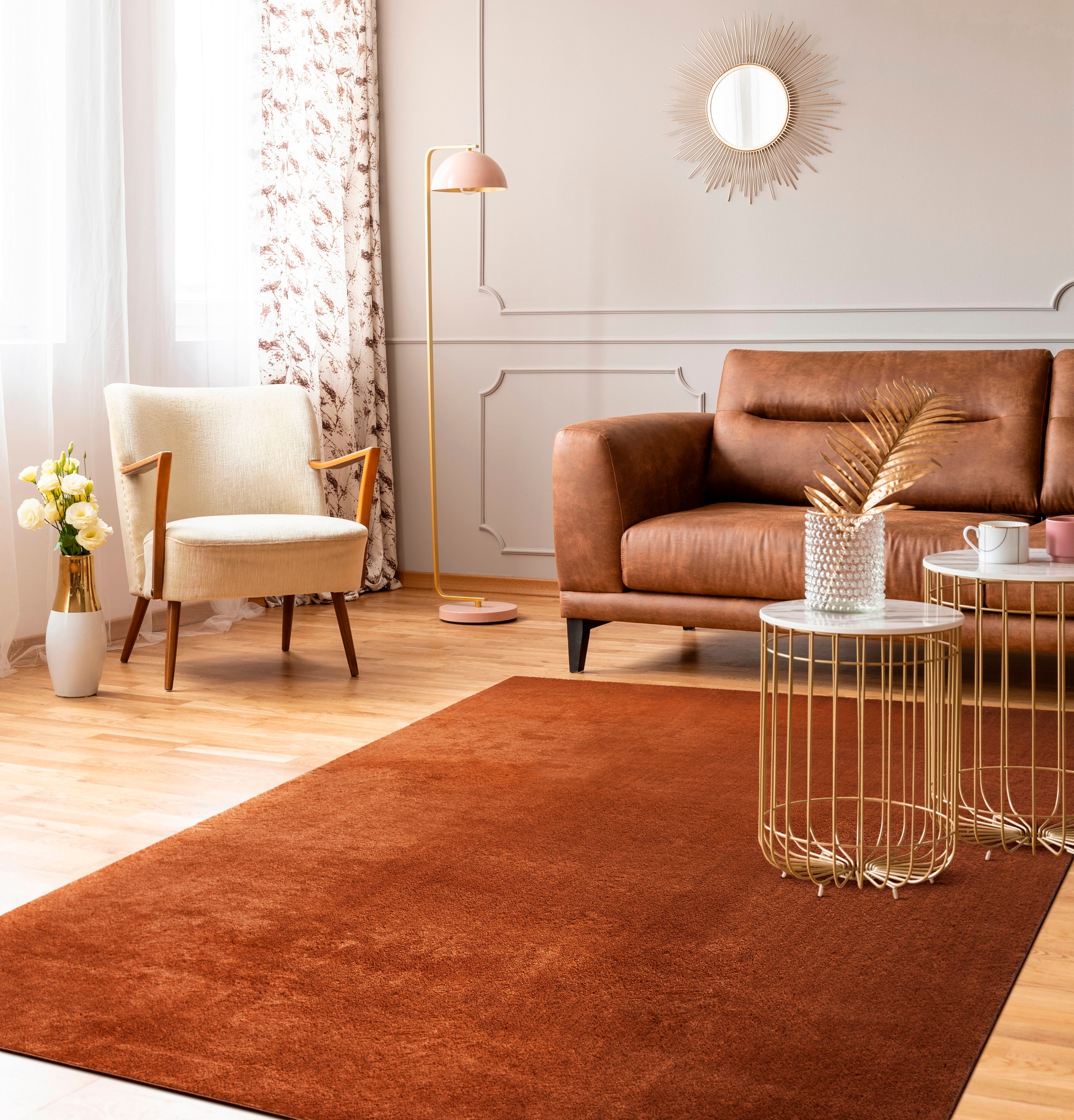 kaufen als erhältlich, »Cadiz Teppich 630«, rechteckig, Home Läufer Paco Uni-Farben, weich, online auch besonders waschbar