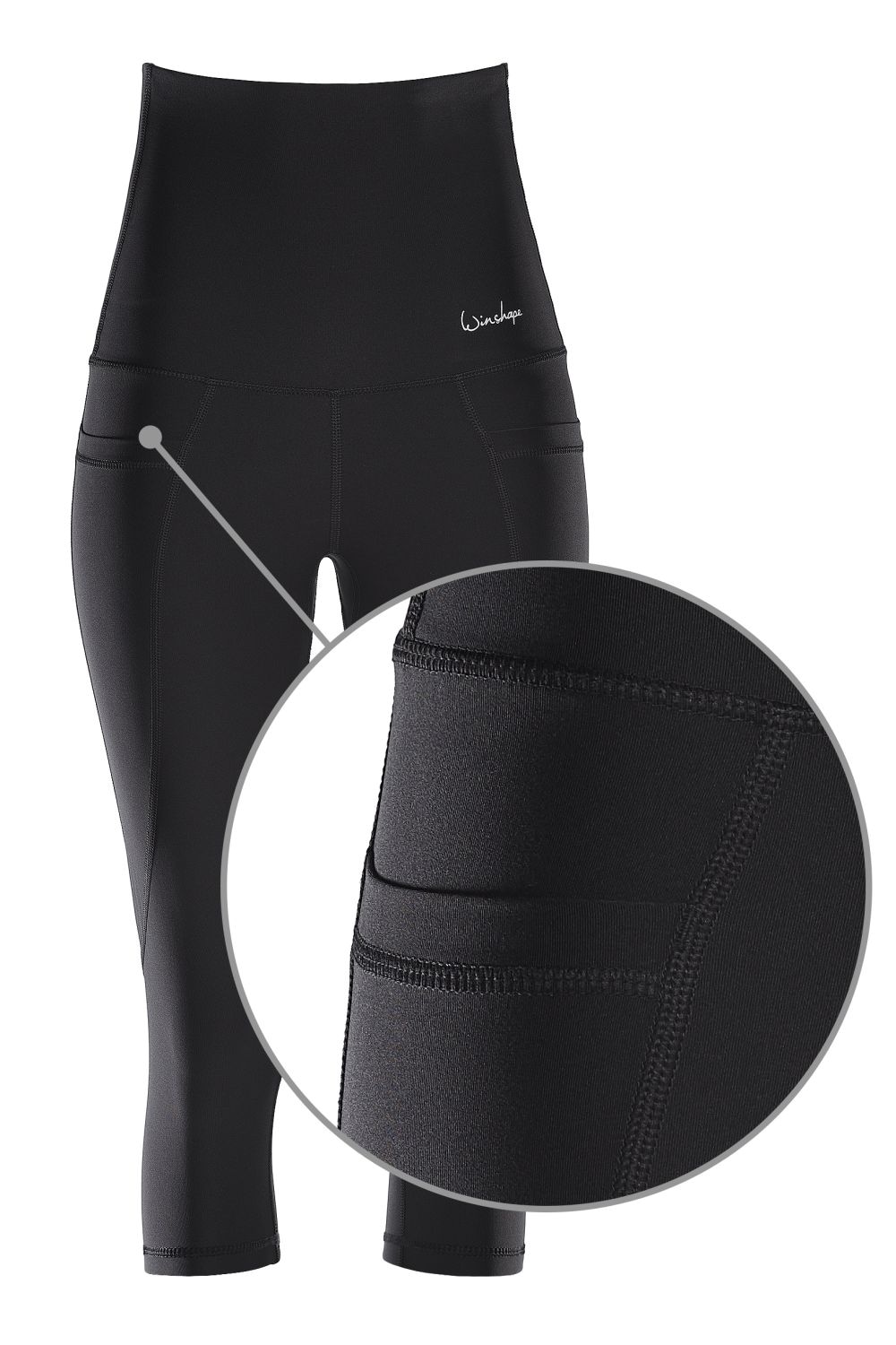 Winshape Leggings »Functional Power Shape ¾-Tights HWL214«, High Waist mit praktischen Taschen
