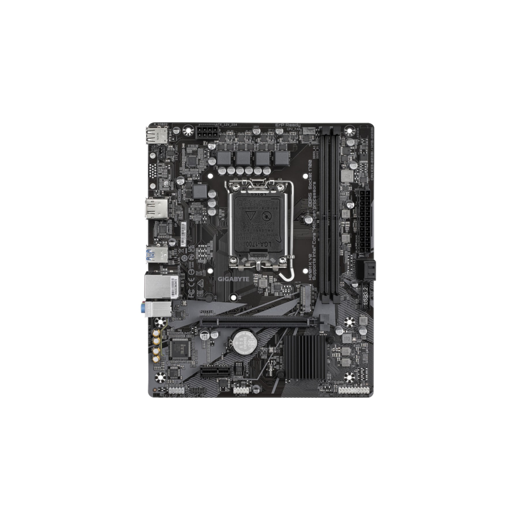Gigabyte Mainboard »H610M K V2 Mainboard – Intel Core 14. Generation CPUs, bis zu 5600 MHz«