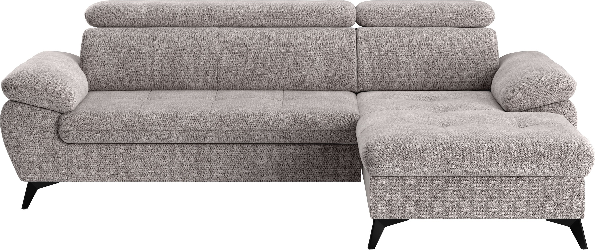 COTTA Ecksofa »Hudson L-Form«, mit Kopfteilverstellung, wahlweise mit Bettfunktion & Bettkasten