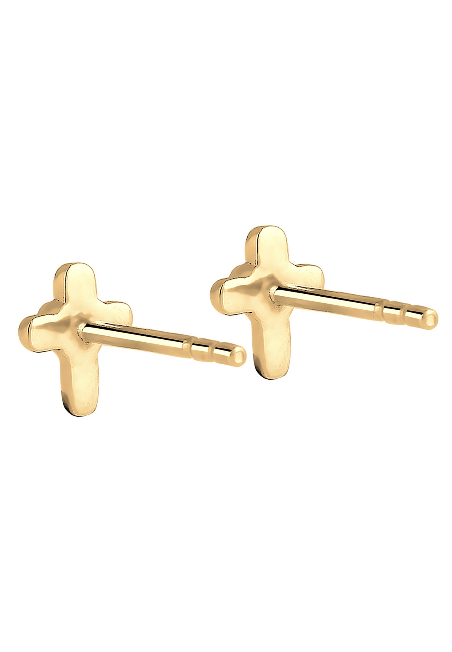 Elli Paar Ohrstecker »Ohrringe Kinder Kreuz Herz Religion 925 Sterling Silber«