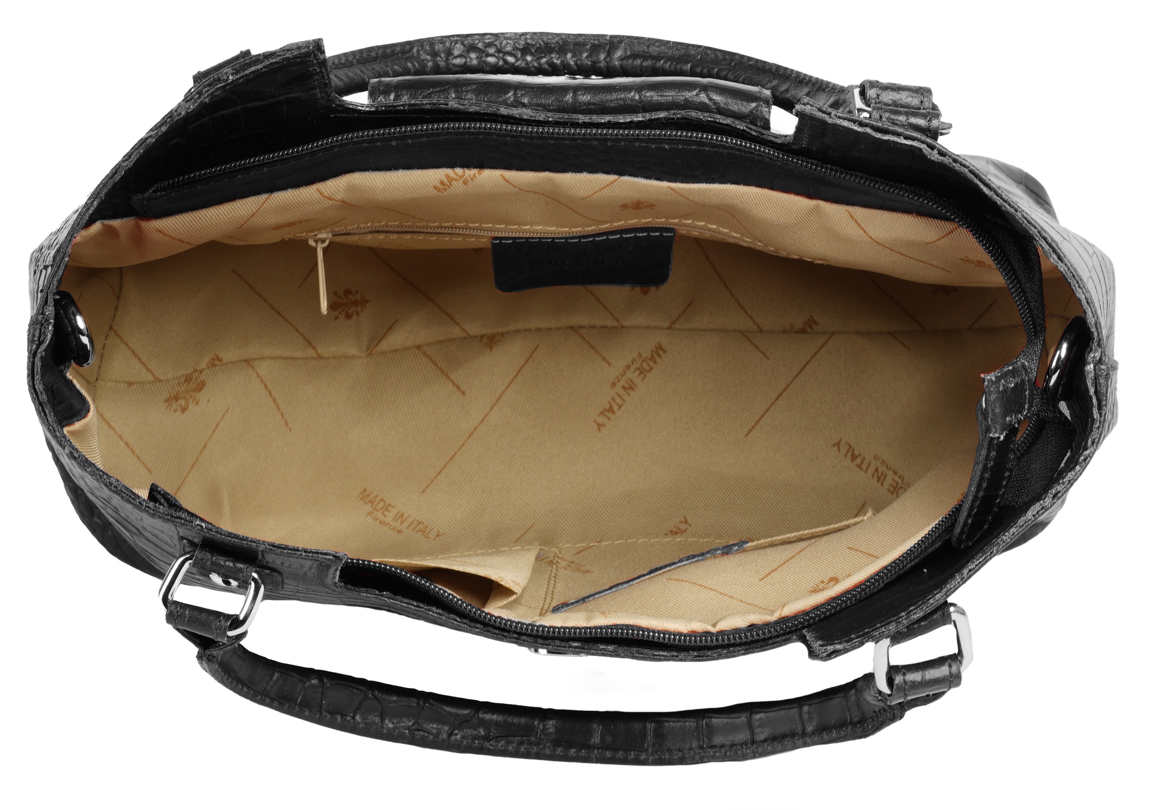 Cluty Henkeltasche echt Leder, Made in Italy