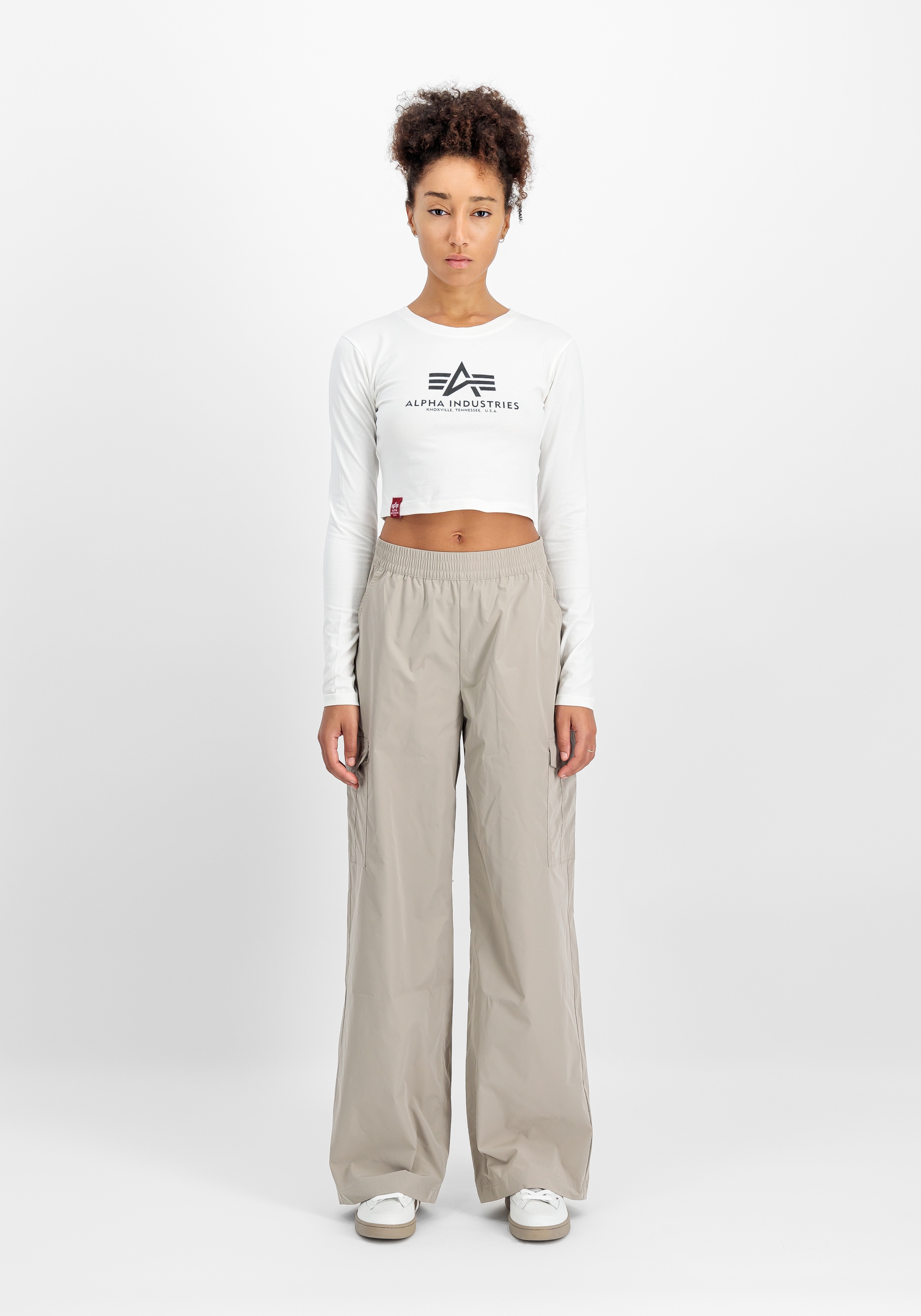 Alpha Industries Sweater »Alpha Industries Women - Longsleeves Basic Cropped Longsleeve W«