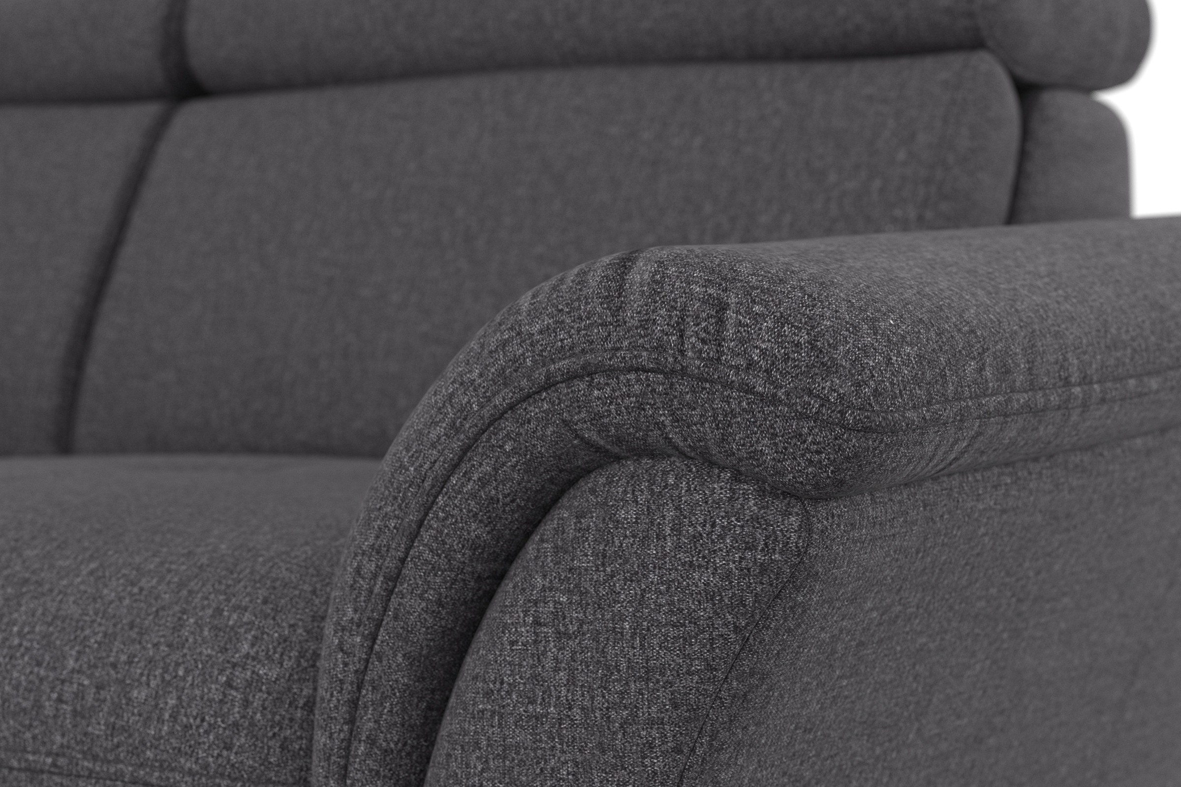 Home affaire Ecksofa »Lindgren L-Form«, wahlweise mit Bett mit klappbaren Rollen, Kasten und Kopfverstellung