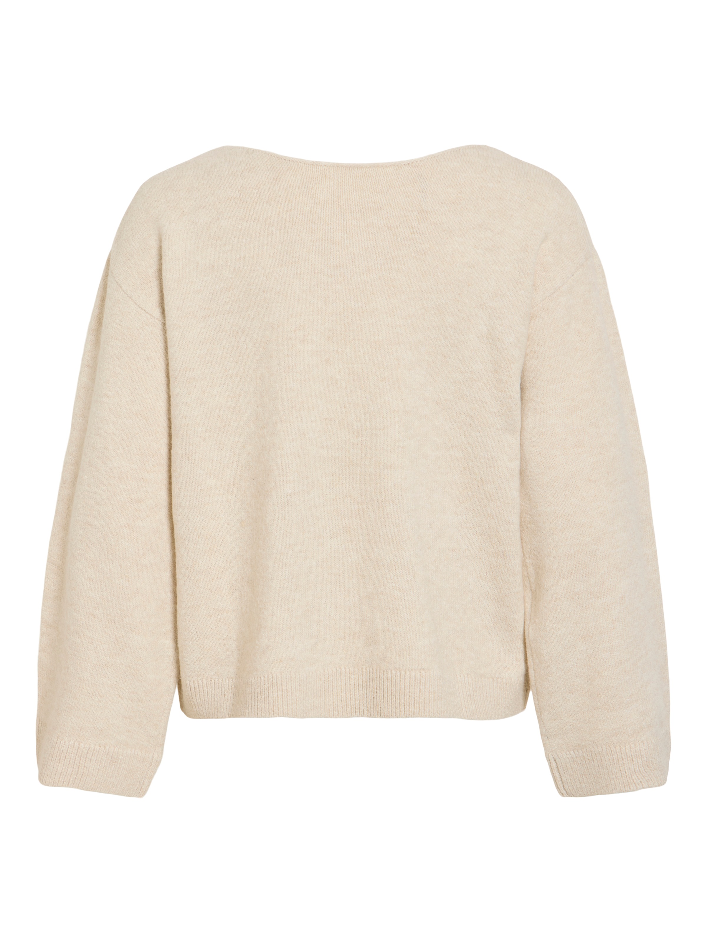 Vila V-Ausschnitt-Pullover »VILIGA L/S V-NECK REV LACE KNIT TOP-NOOS« Materialmix, Spitzen-Detail, regular fit