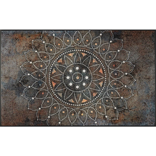 waschbar und Outdoor rutschhemmend, Teppich Mandala, by Kleen-Tex wash+dry In- rechteckig, geeignet, Motiv »Madhana«,