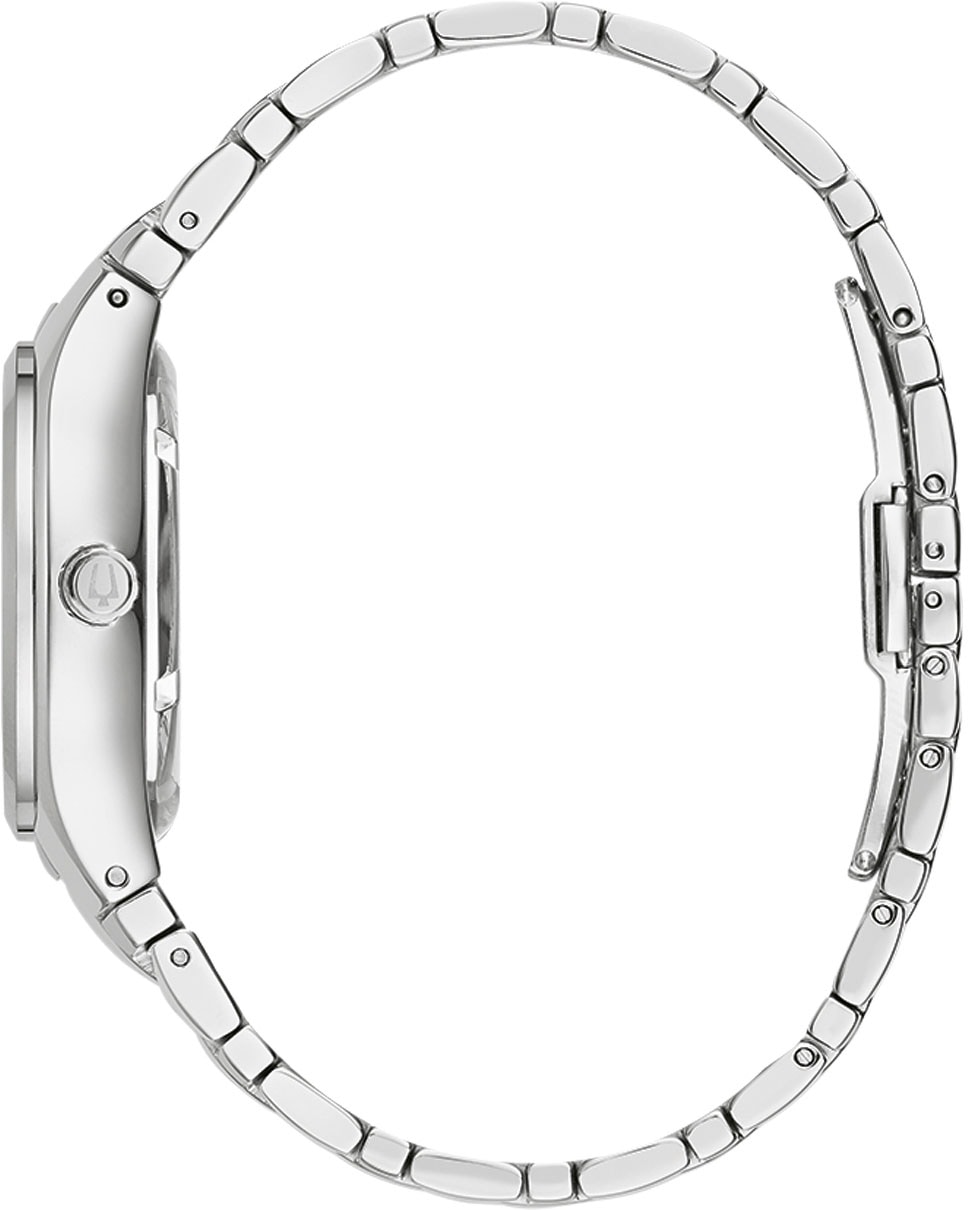 Bulova Automatikuhr, Armbanduhr, Damenuhr, Edelstahlarmband