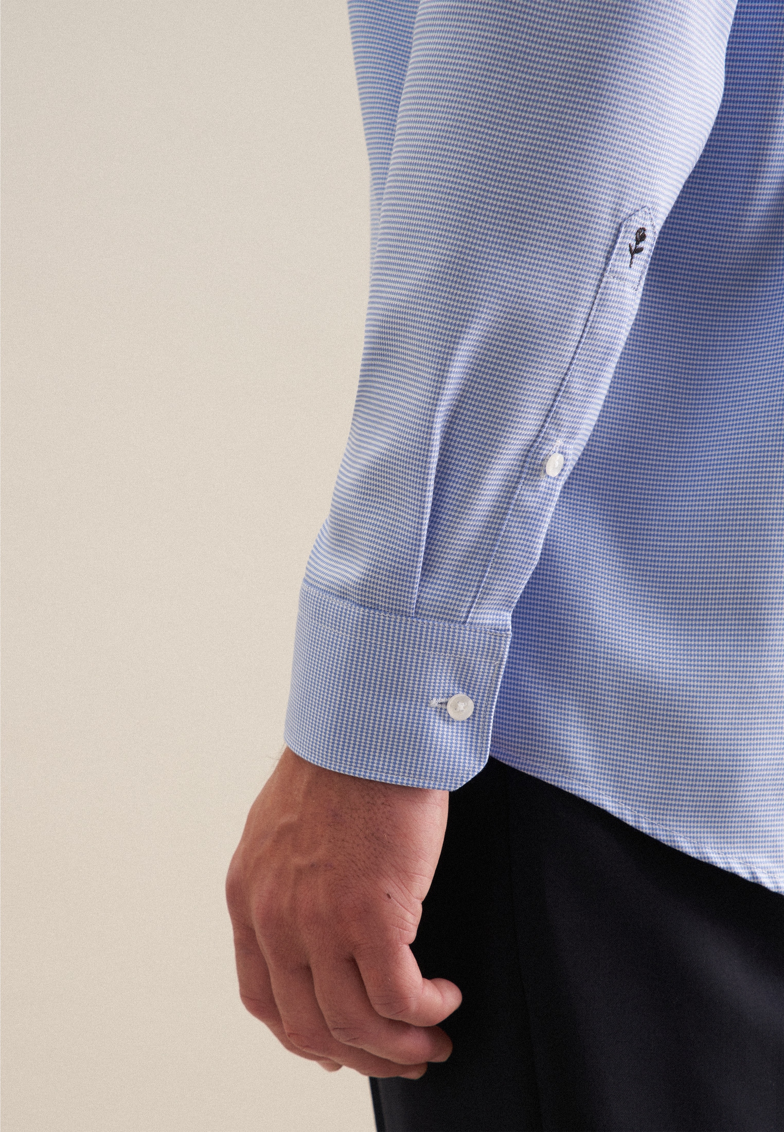 seidensticker Businesshemd »Schwarze Rose«, Comfort Kentkragen Struktur