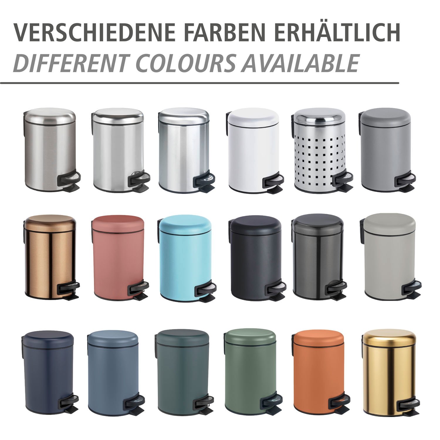 WENKO Kosmetikeimer »Leman«, dunkelblau, 3 Liter