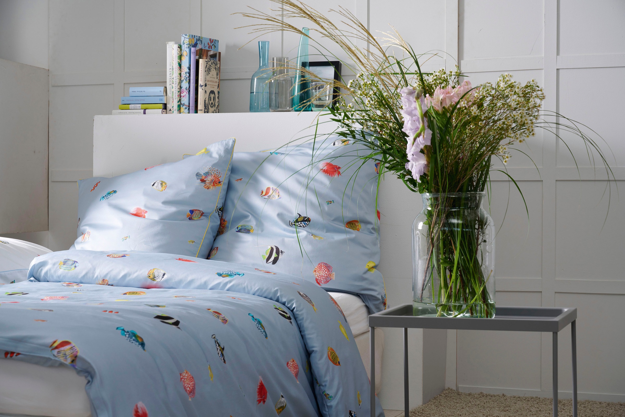 APELT Bettwäsche »Fidshi« 2 Stk. tlg. cooles Fischdesign holt die Südsee ins heimische Schlafzimmer