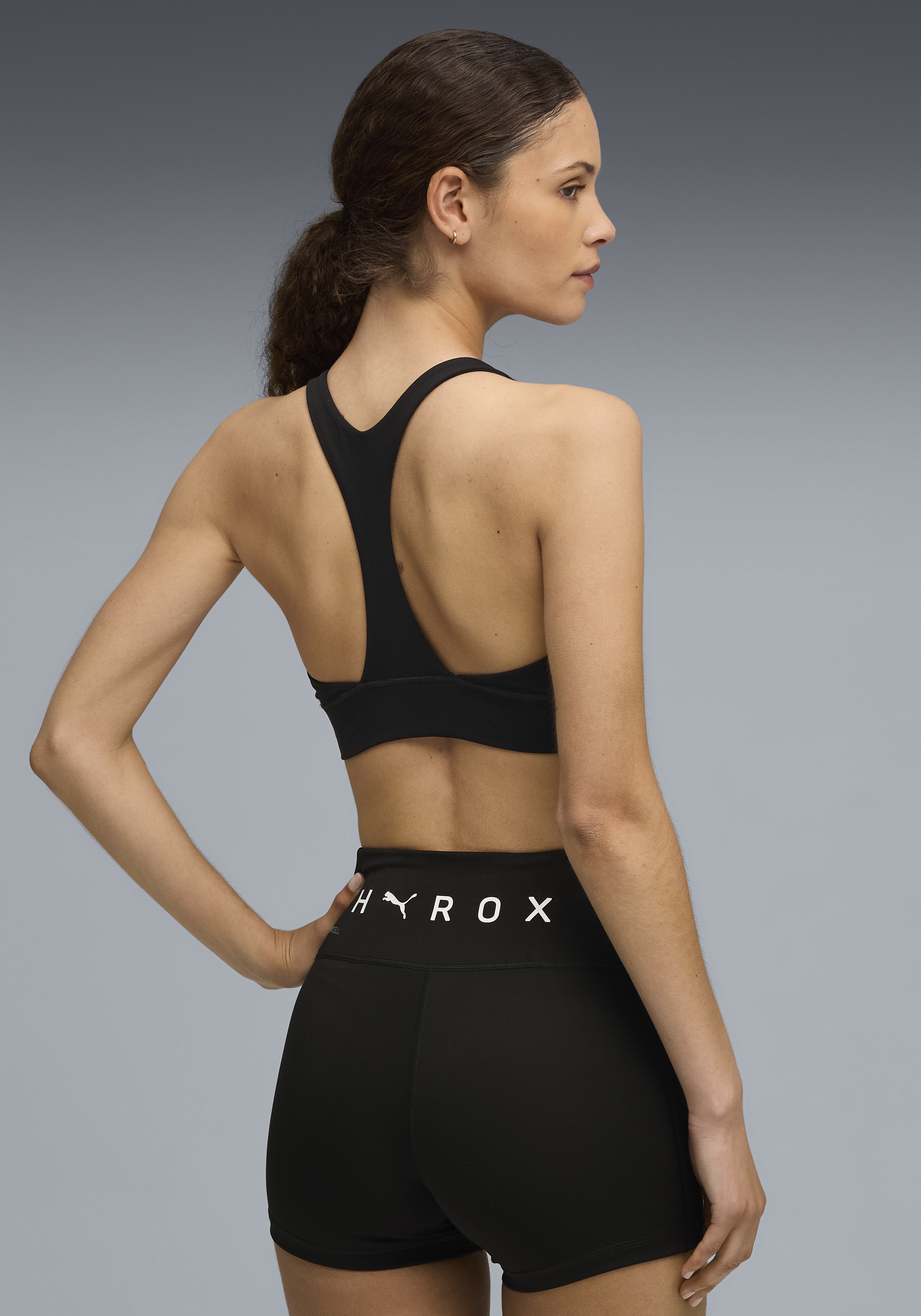 PUMA Sport-BH »W  X HYROX SHAPELUXE HIGH NECK BRA« für Fitness, mit DryCELL Technologie, atmungsaktiv
