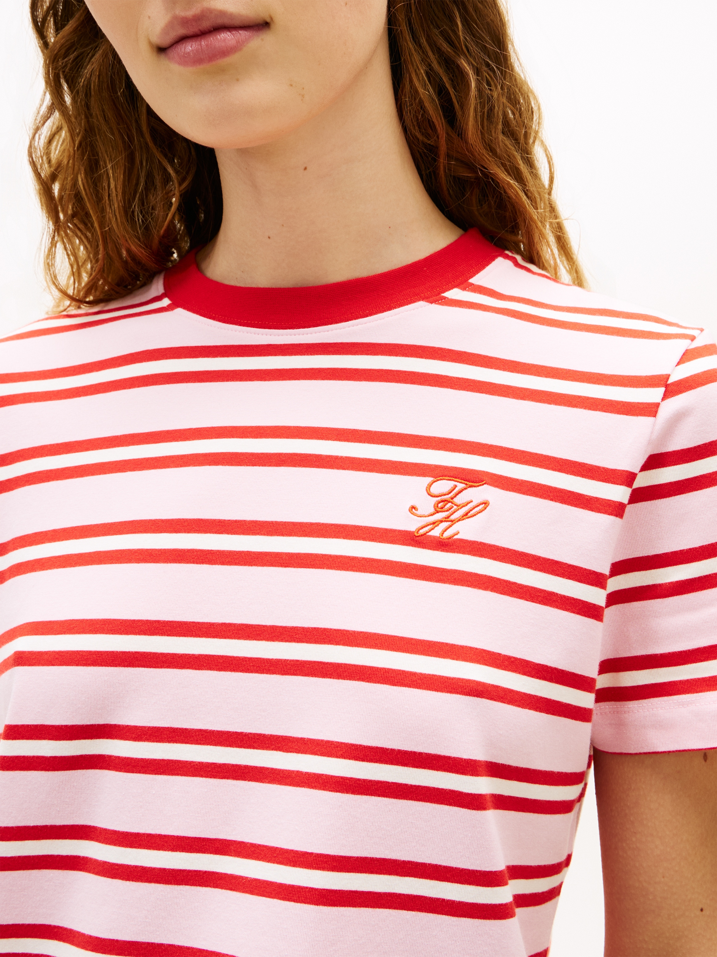 Tommy Hilfiger Kurzarmshirt »TH SCRIPT REGULAR C-NECK SHORT SLEEVE TEE«
