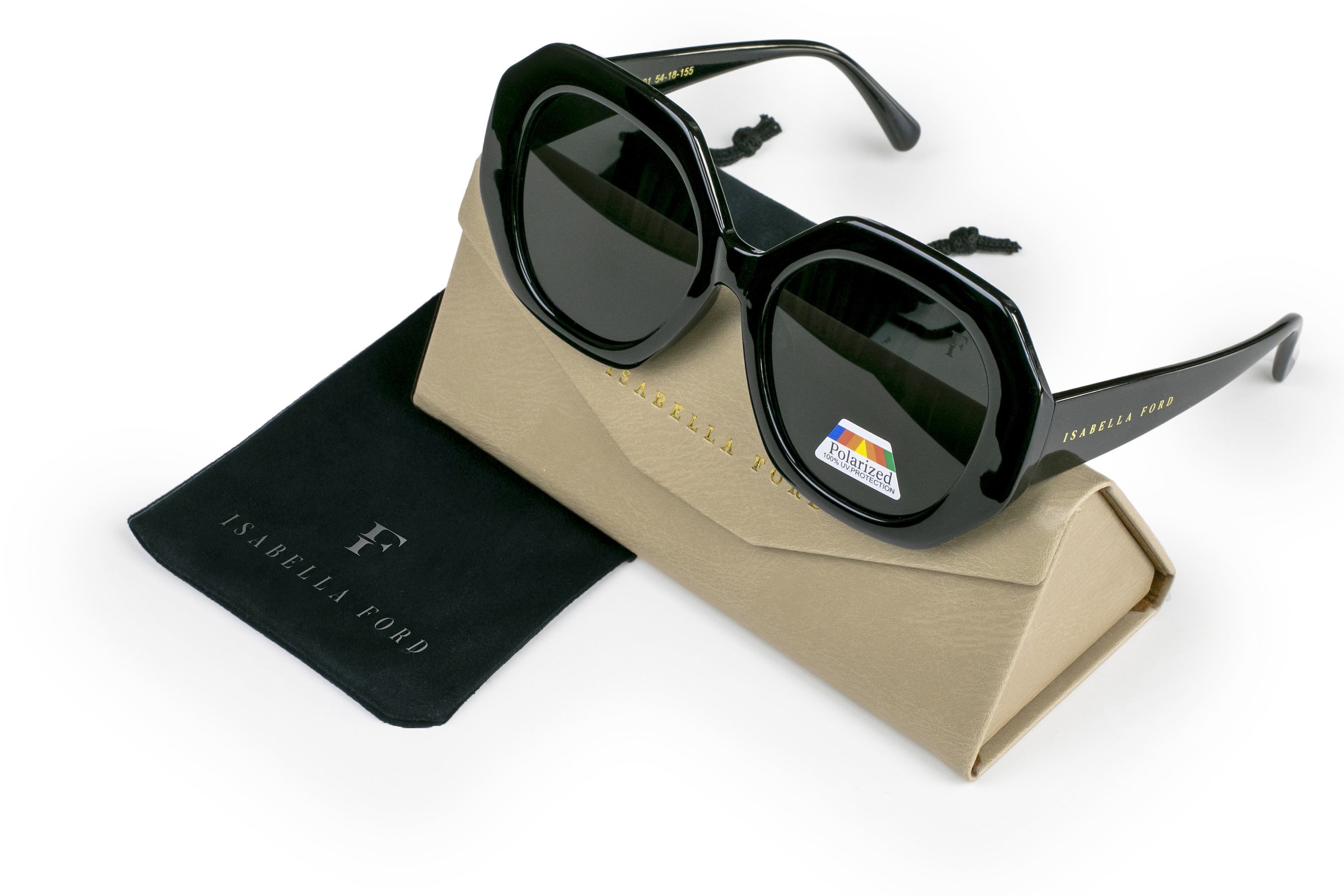 ISABELLA FORD Sonnenbrille »FA15-01« Glas 0,74 mm, polarisierte Gläser, UV400, CAT3.0