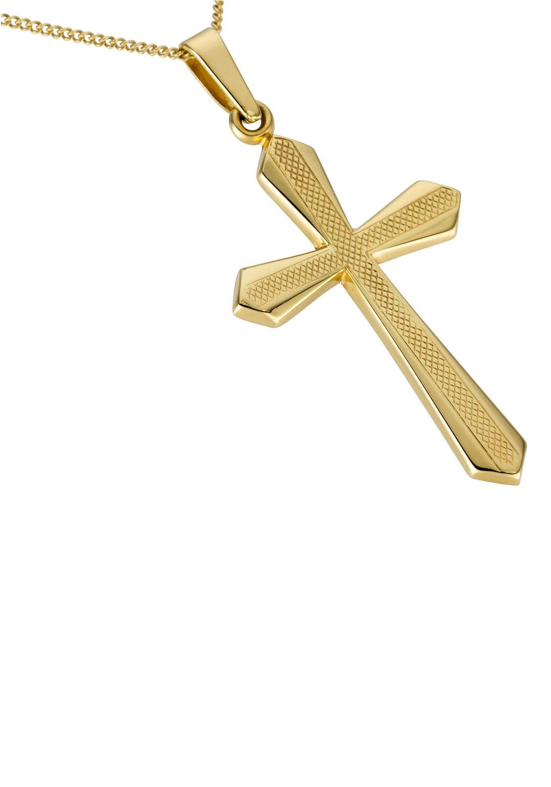 Firetti Kettenanhänger »Schmuck Geschenk Gold 333 Halsschmuck Anhänger für Halskette Kreuz«, Made in Germany