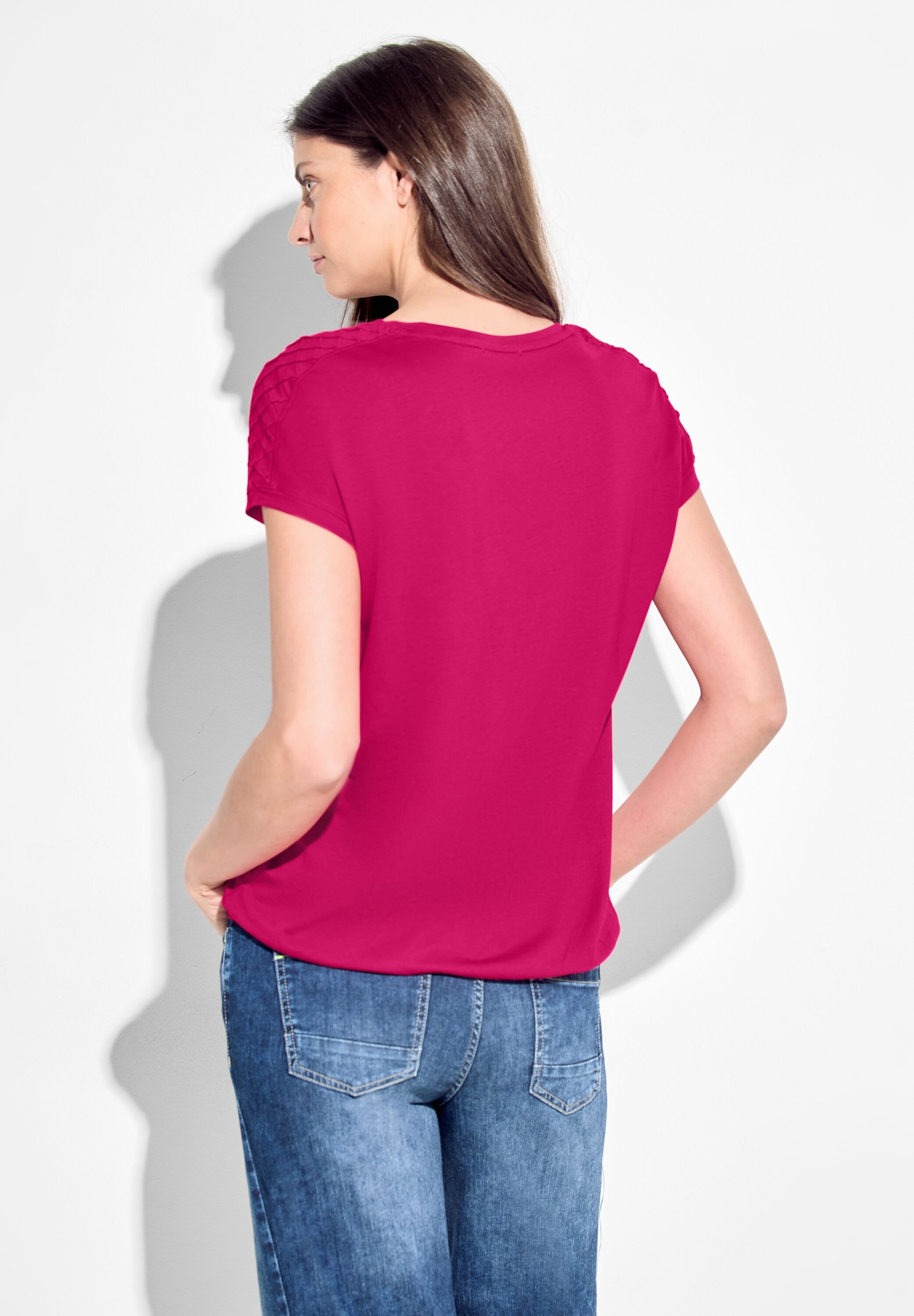 Cecil T-Shirt, mit Biesen-Dekoration
