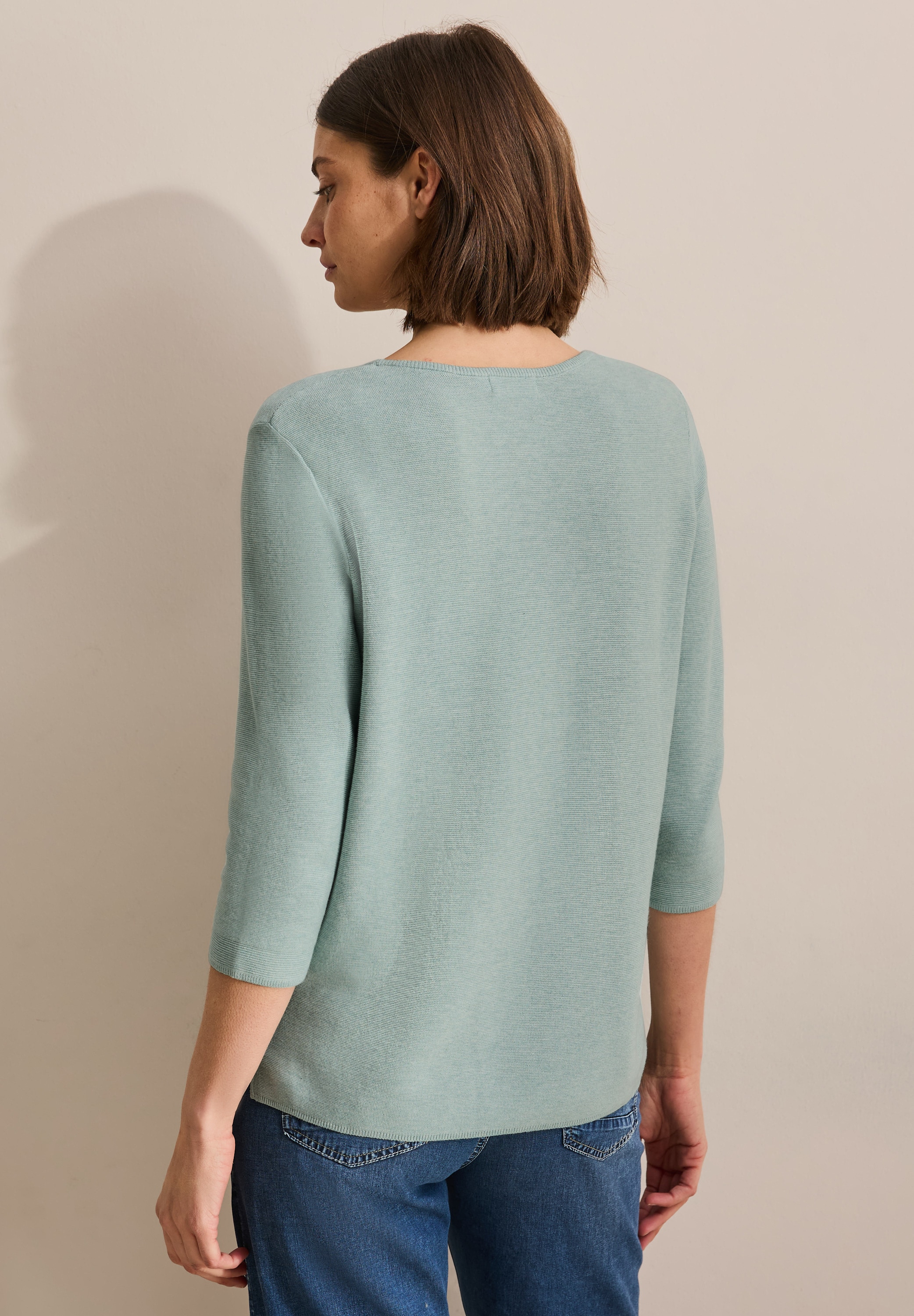 Cecil Strickpullover, mit 3/4-Arm und Rundhals