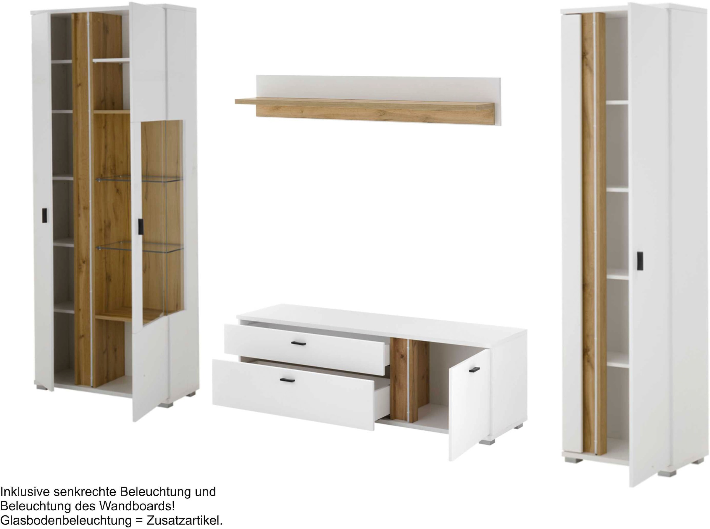 Home affaire Wohnwand »LONG ISLAND« Set, 4 Stk. tlg.