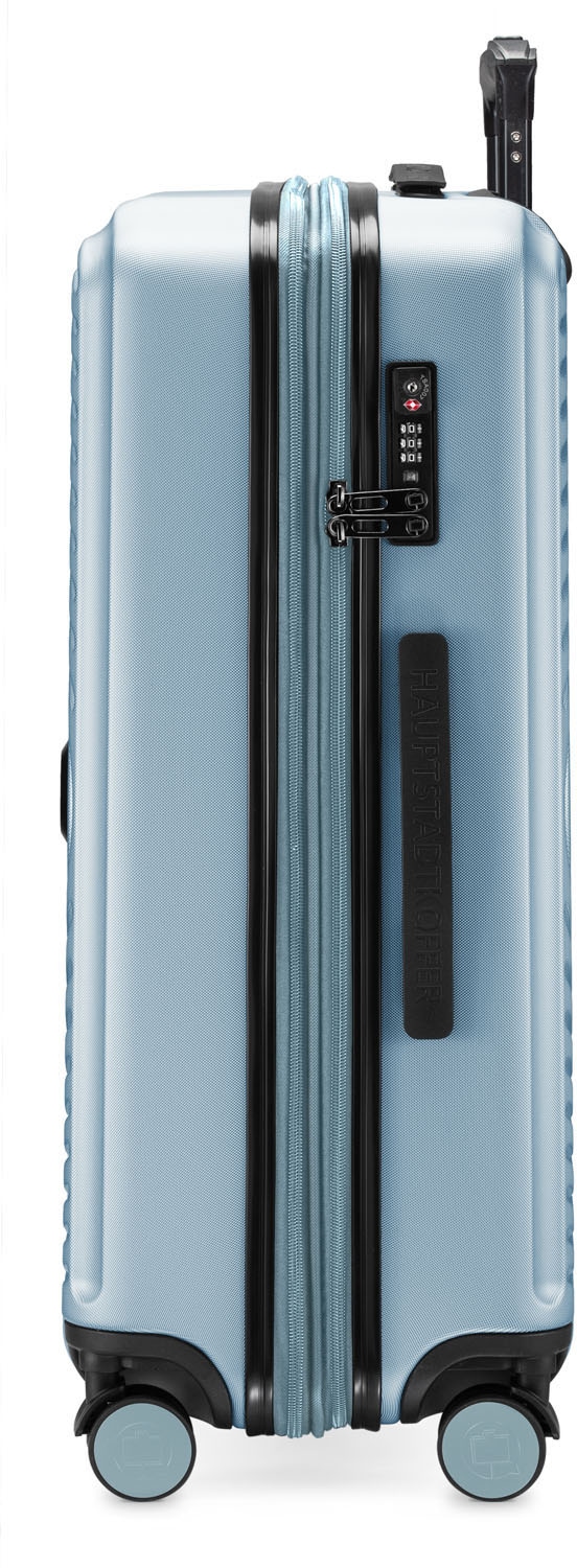 Hauptstadtkoffer Hartschalen-Trolley »Mitte, pool blue, 68 cm«, 4 Rollen, Hartschalen-Koffer Reisegepäck TSA Schloss Volumenerweiterung
