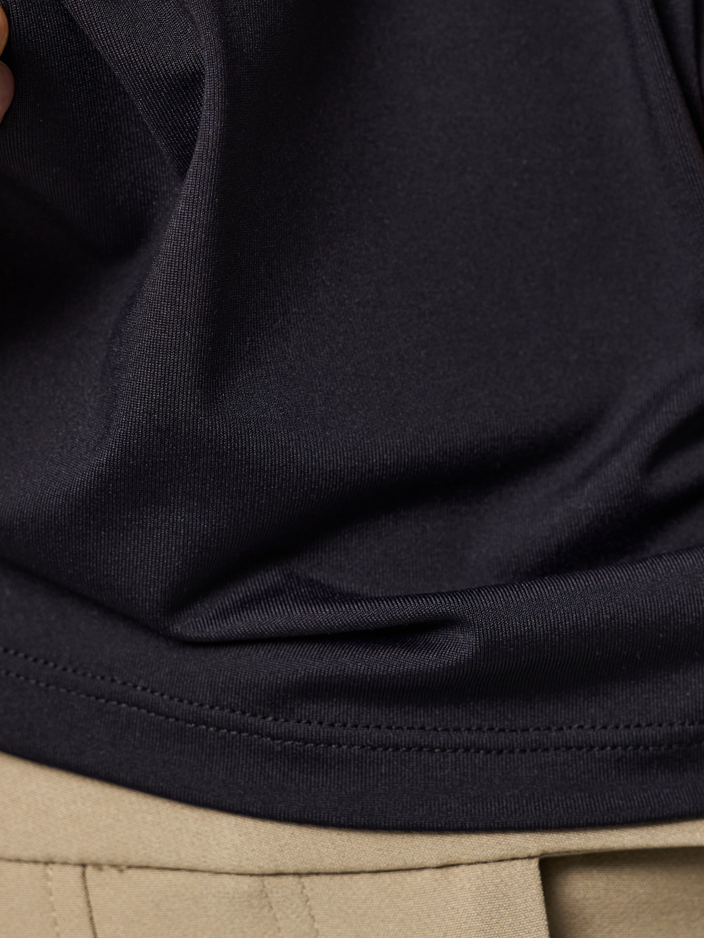 pieces Kurzarmshirt »PCLULA SS TEE JRS NOOS« Materialmix